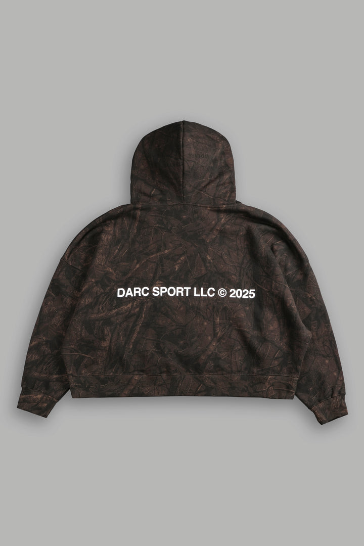 Origin Hesh Grunge "Gage Box Cut" Hoodie in Brown Driftwood Forest Camo