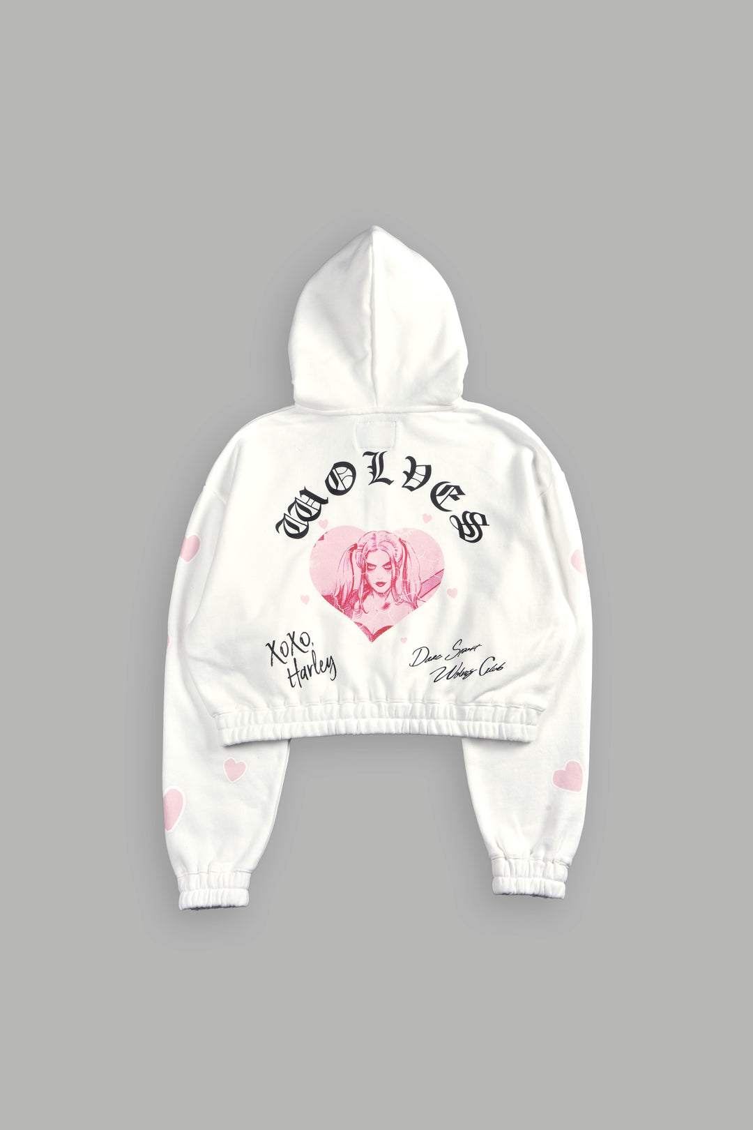 Her Energy "Chambers" (Cropped) Zip Hoodie in Cream