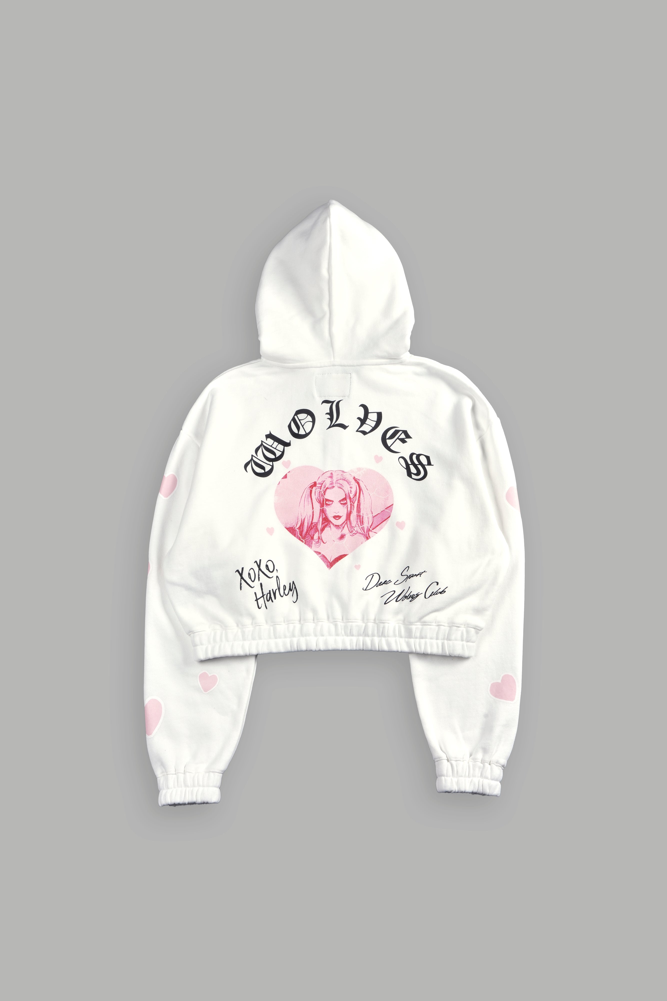 Her Energy "Chambers" (Cropped) Zip Hoodie in Cream