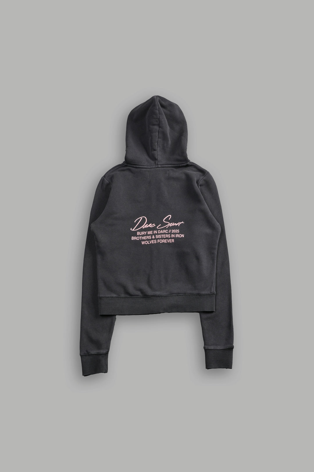 Our Time "Iris" Zip Up She Hoodie in Wolf Gray