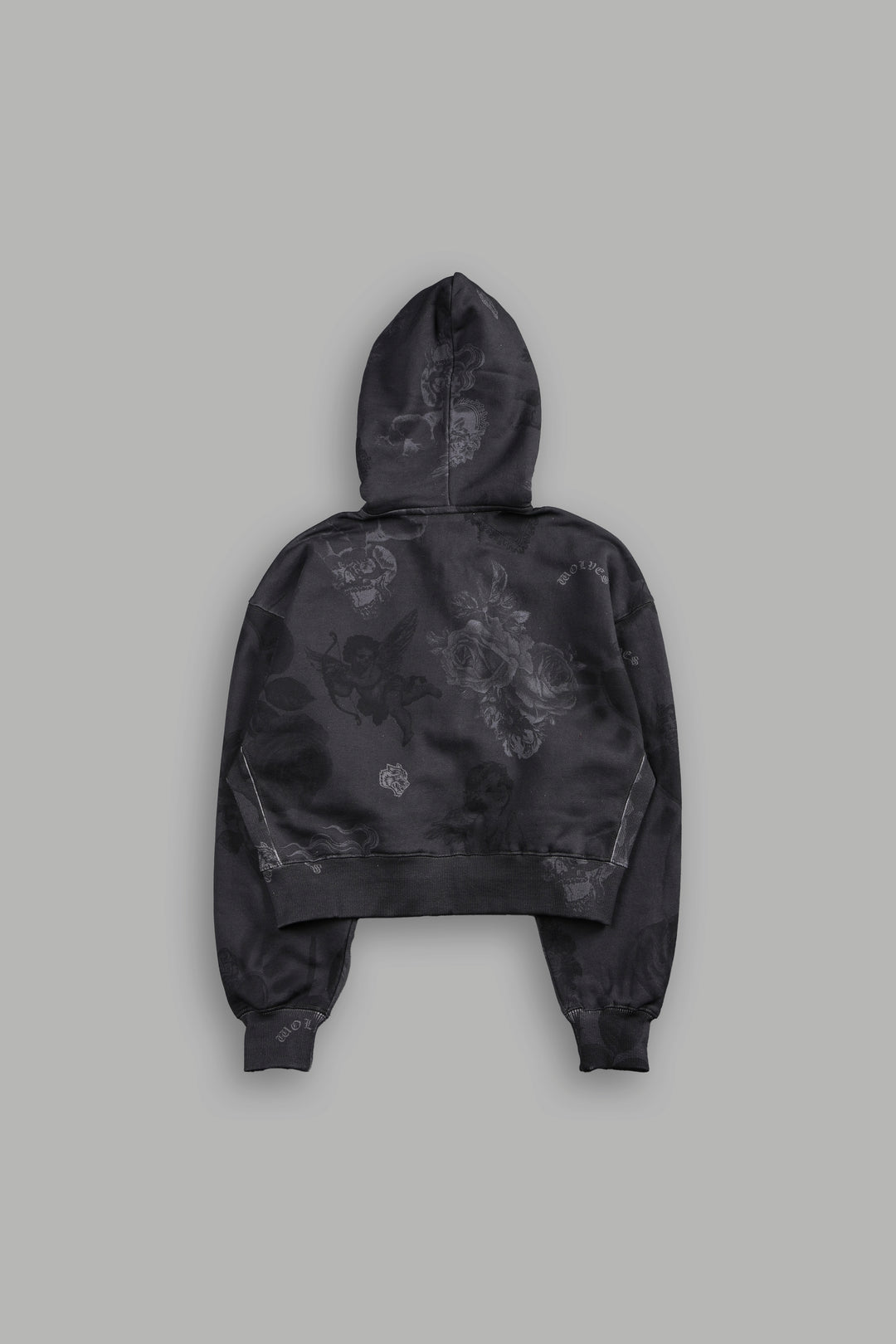 Wolf Chopper "Sage" Cropped Zip Hoodie in Lobo