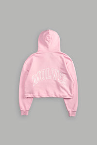 Big Wolf Loyalty "Dempsey" (Cropped) Hoodie in Cherry Blossom