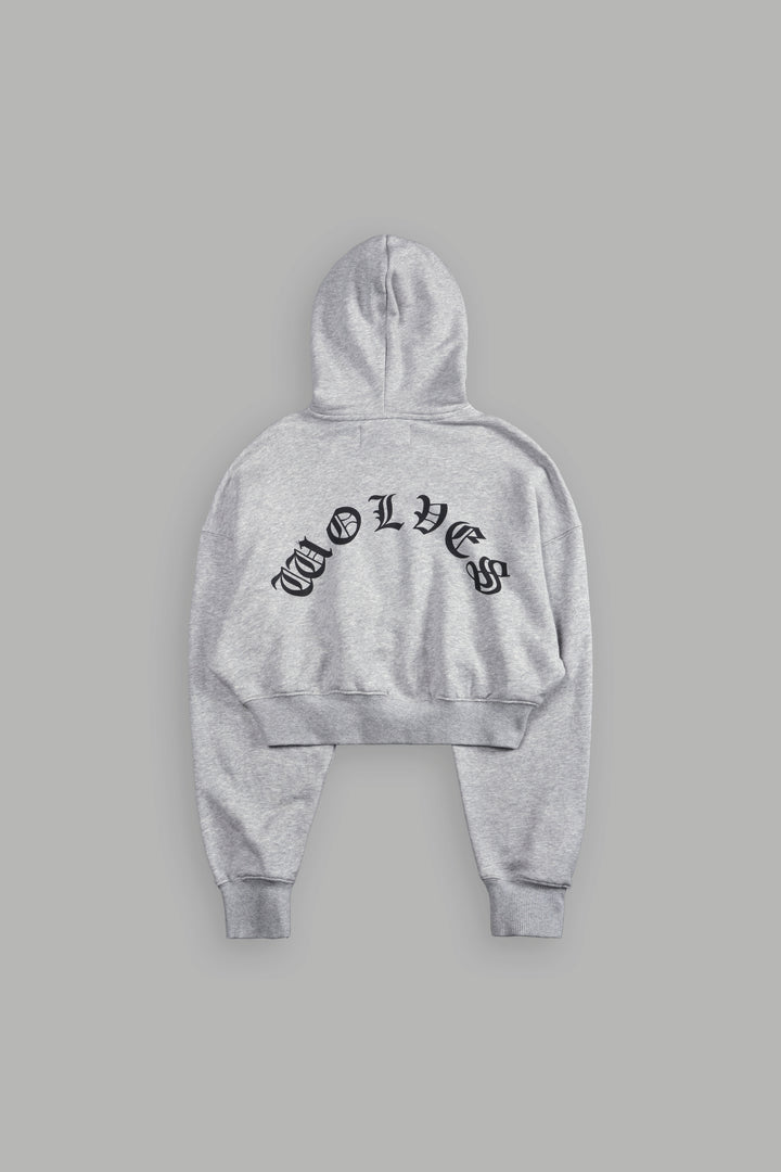 No Match "Ava" Hoodie in Light Athletic Gray