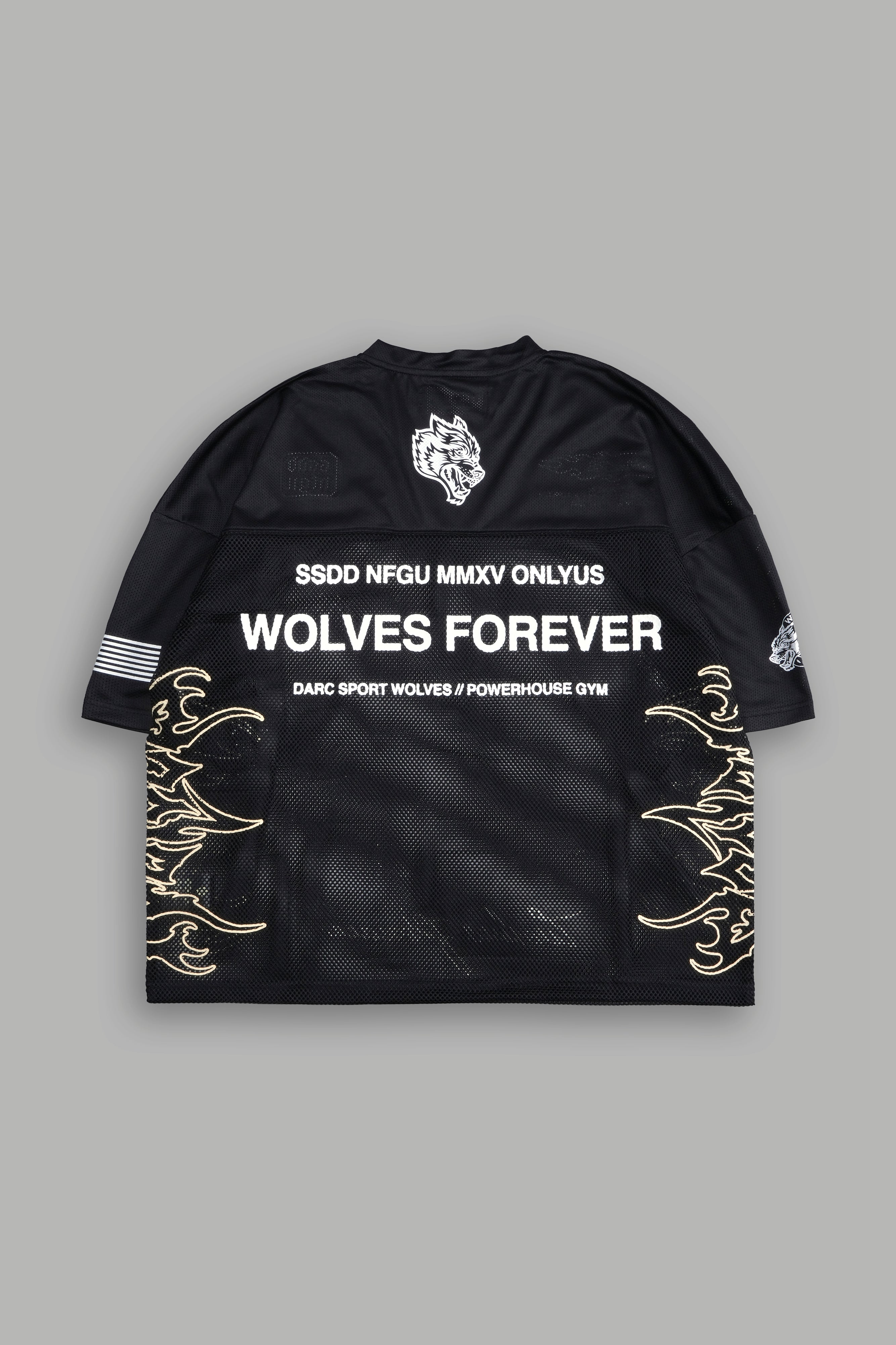 Wolves House Emmitt Football Jersey in Black