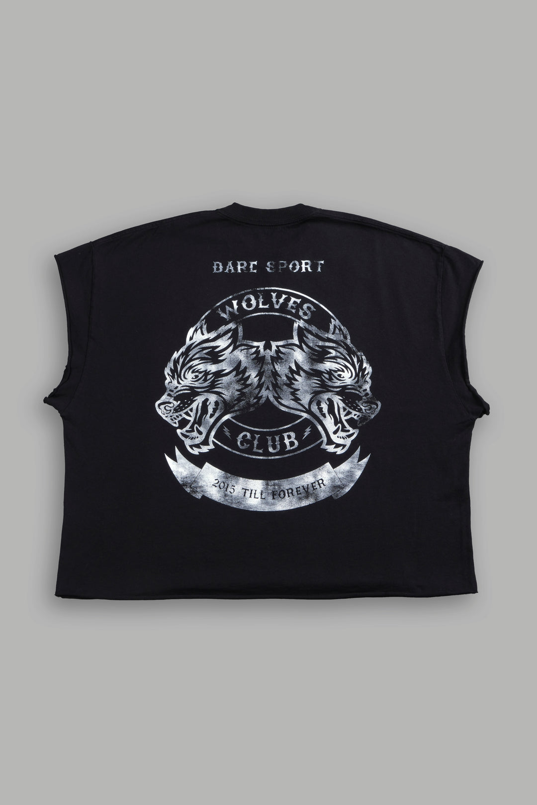 Wolves Club 2015 Till Forever Grunge Cut-Off Tee in Black