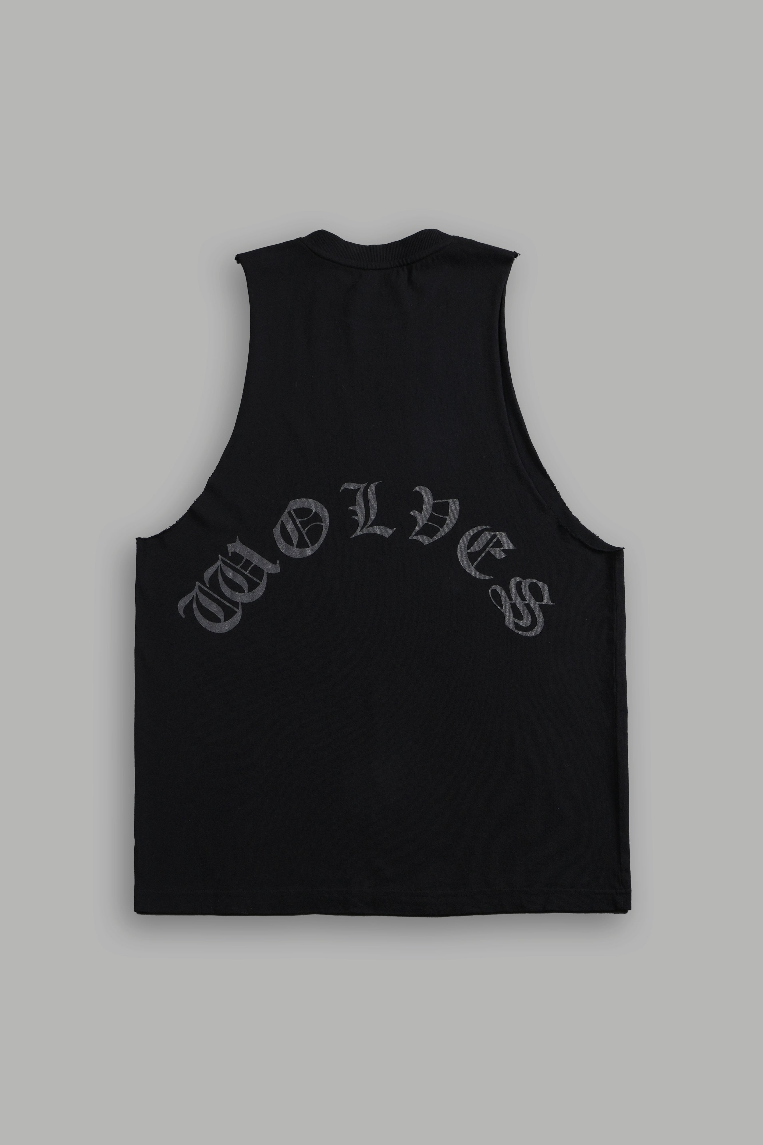 Wolf Chopper FRVR "Tommy" Muscle Tee in Black