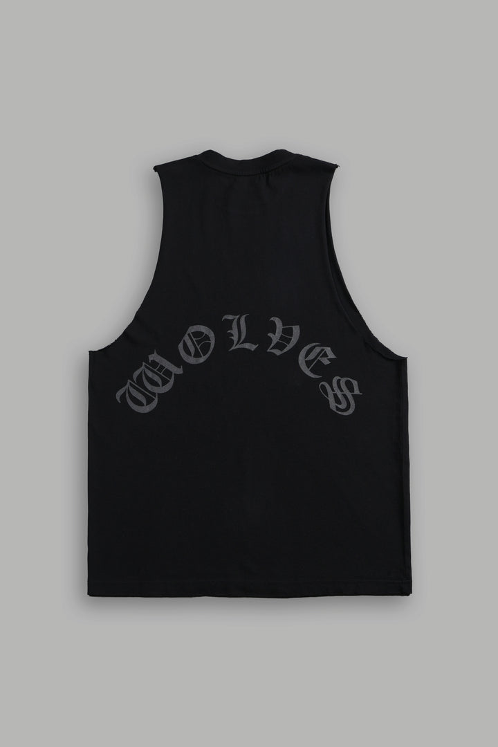Wolf Chopper FRVR "Tommy" Muscle Tee in Black