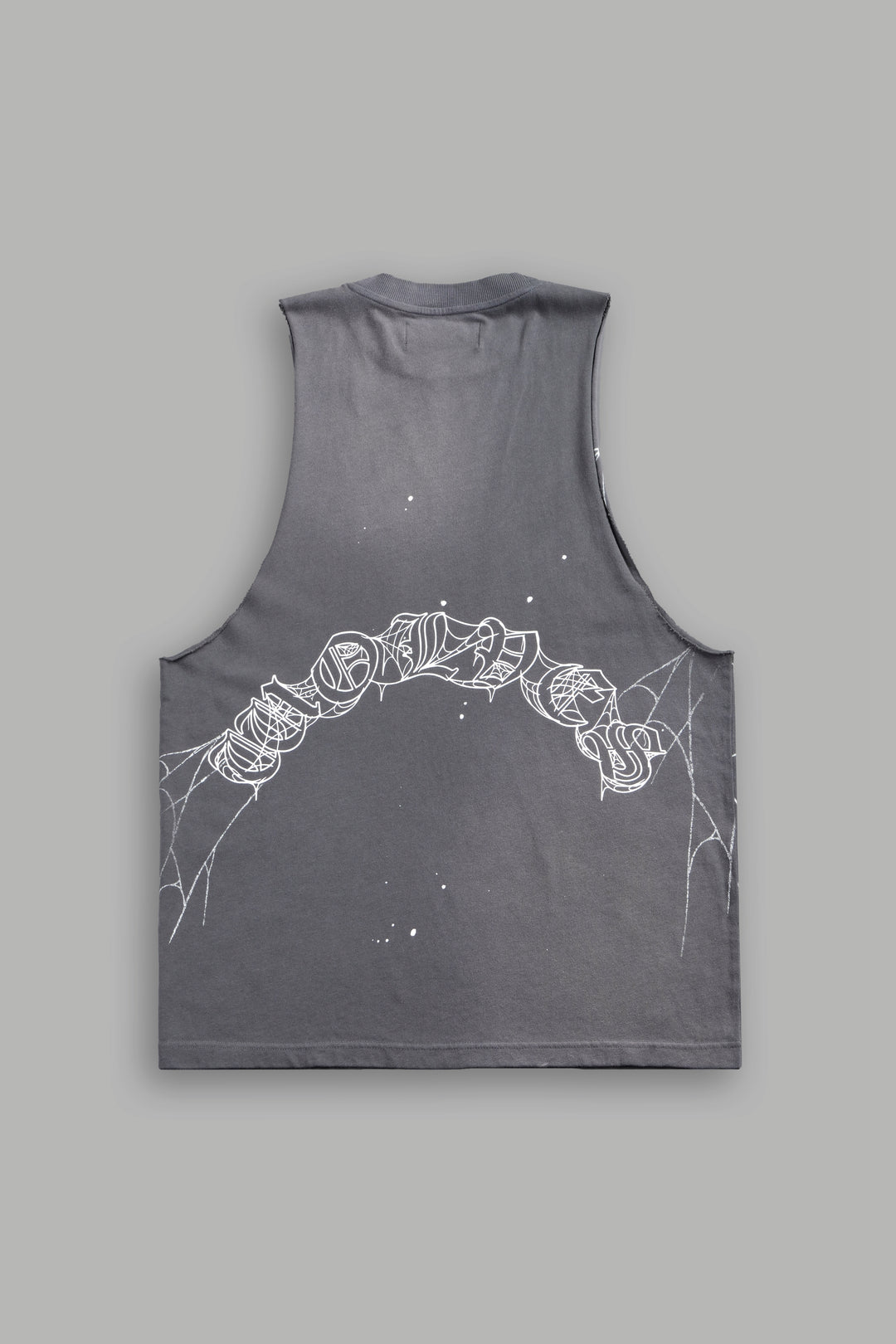 Web Chopper Tommy Muscle Tee in Slate Gray Sun Fade