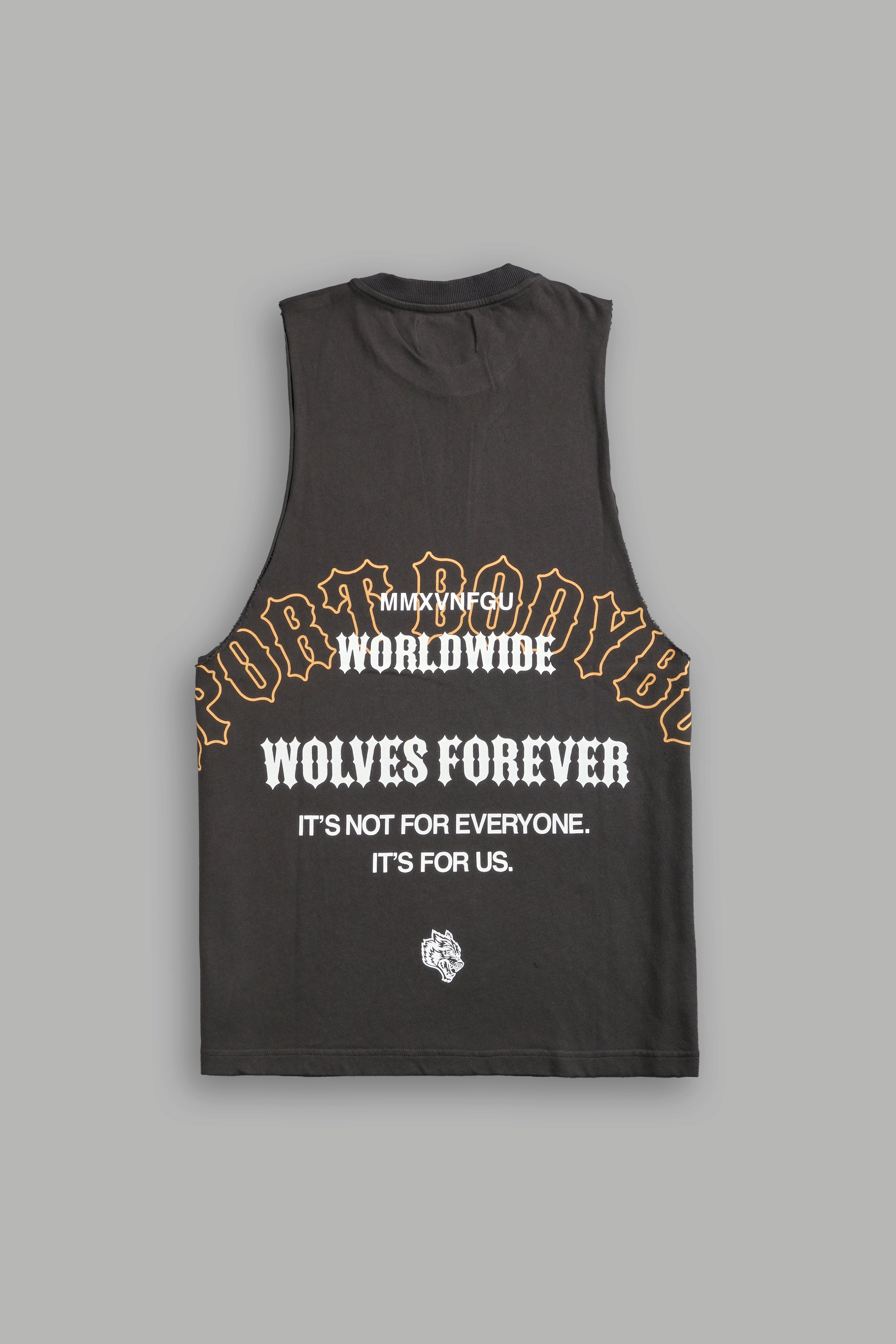 Iron Wolves "Tommy" Muscle Tee in Wolf Gray