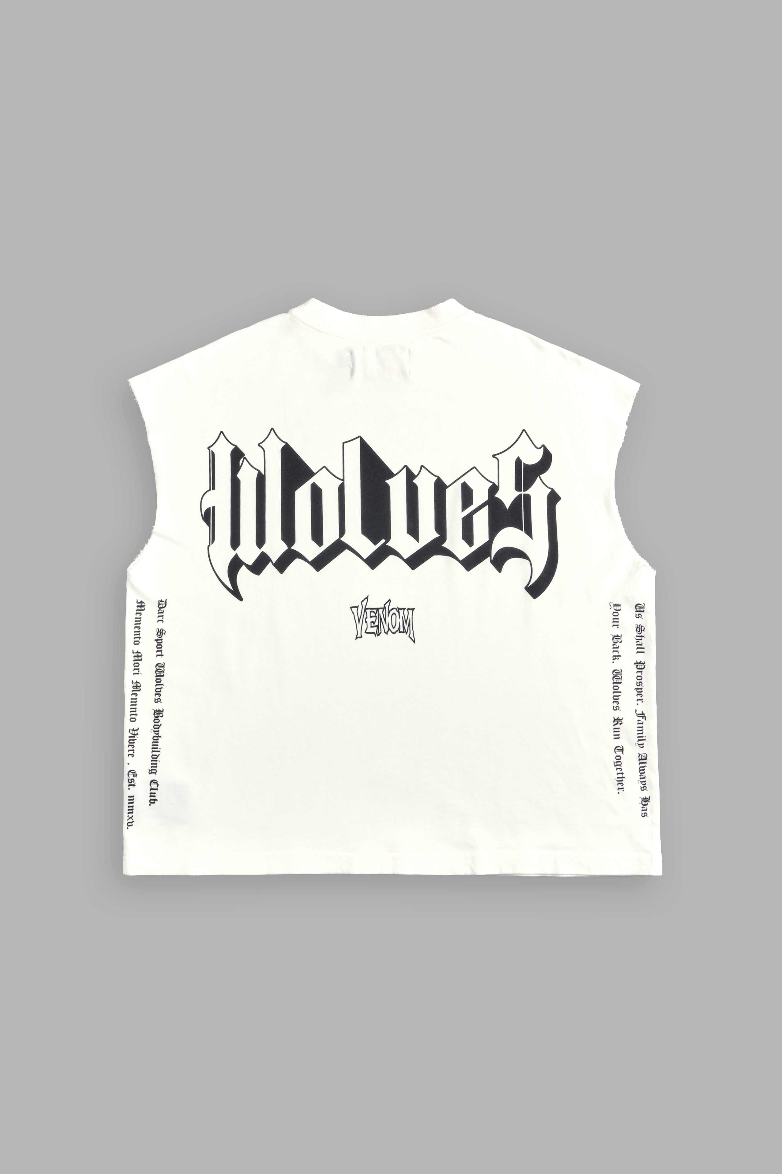 Ultimate Rage Premium "Box Cut" Muscle Tee in Cream