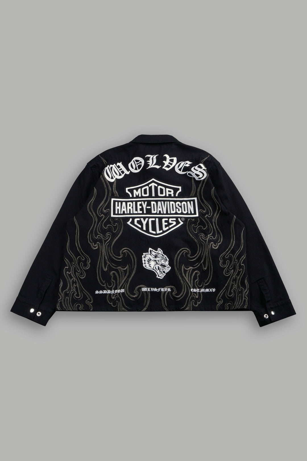 H-D Wolves Inferno Ls Vince Shirt in Black