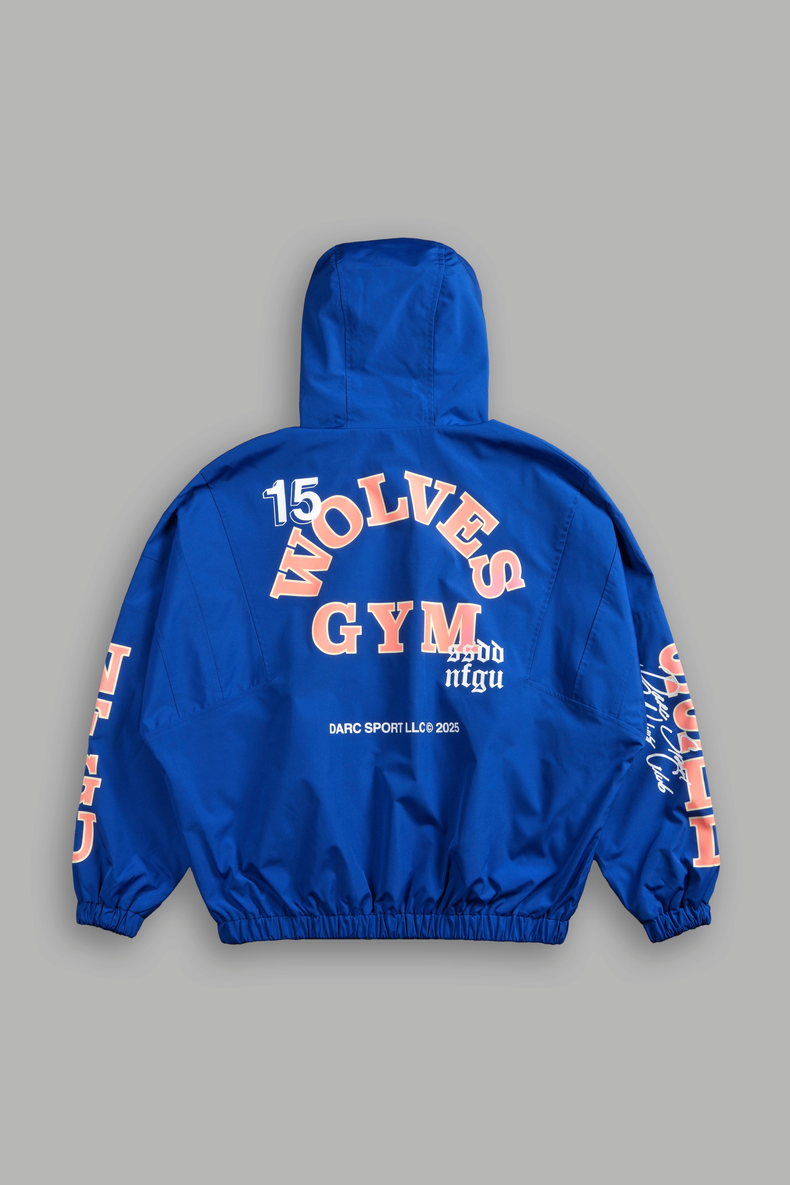Wolves Gym V2 Brolic Unisex Track Jacket in Cobalt Blue