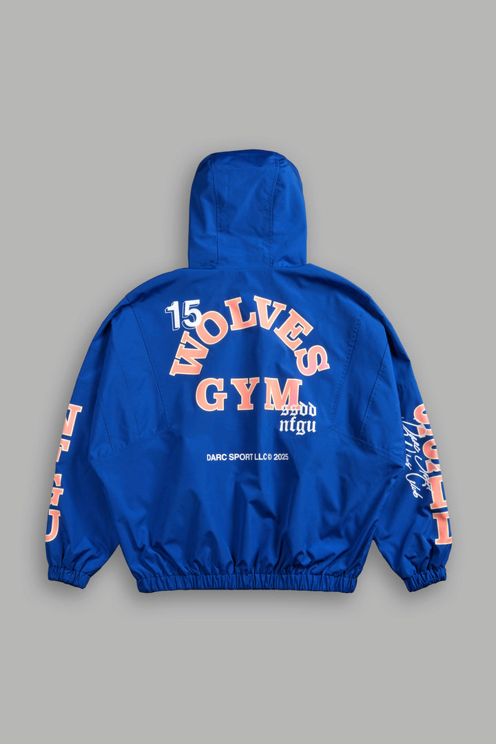 Wolves Gym V2 Brolic Unisex Track Jacket in Cobalt Blue