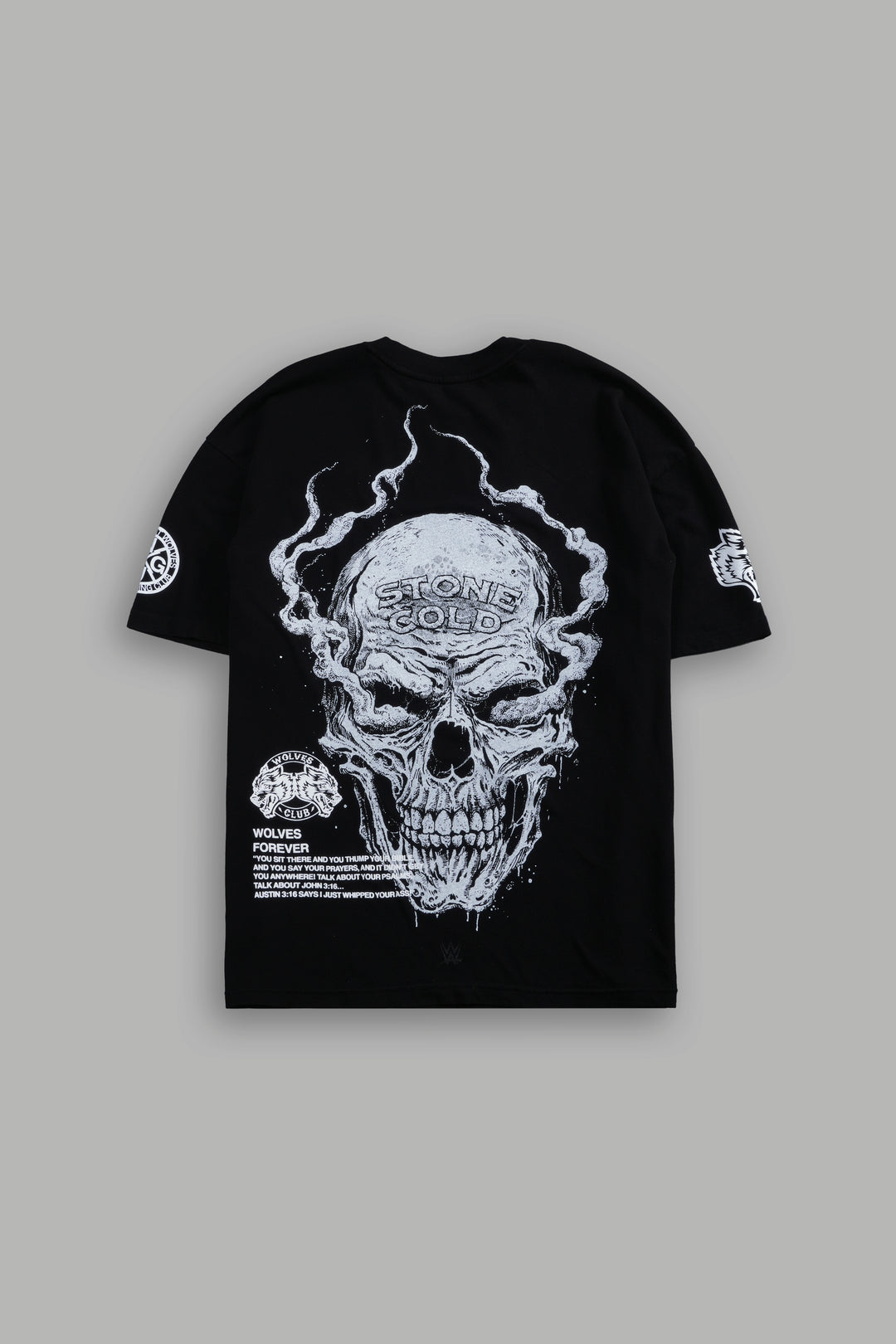 Stone Cold Riddick Premium Oversized Tee in Black