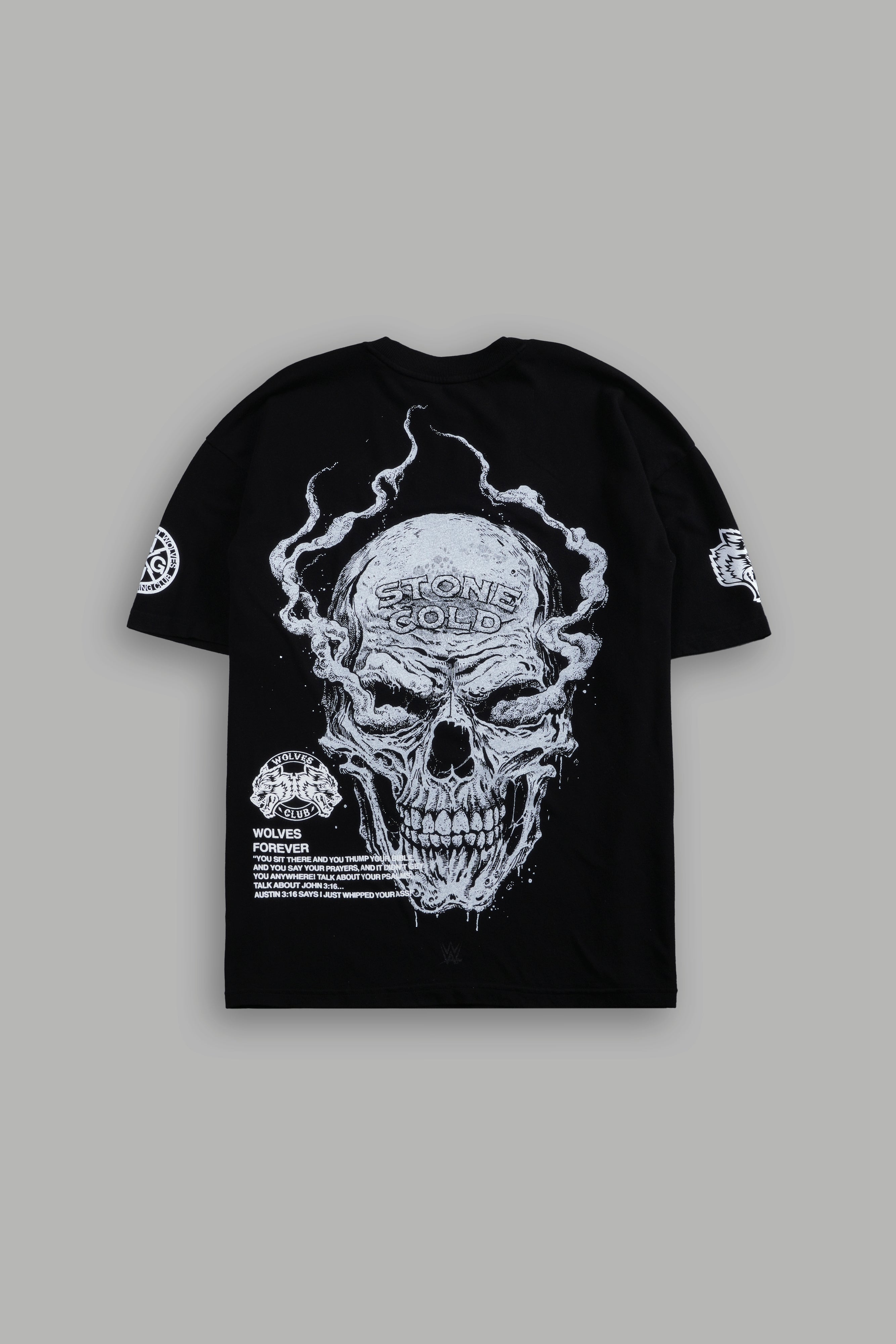 Stone Cold Riddick Premium Oversized Tee in Black