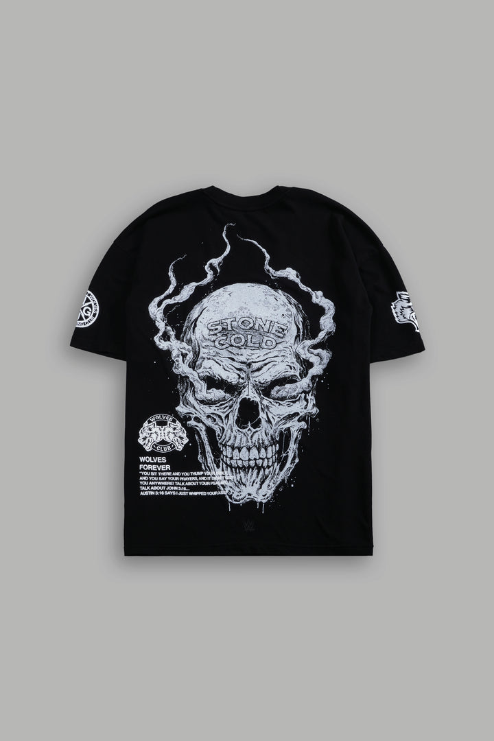 Stone Cold Riddick Premium Oversized Tee in Black