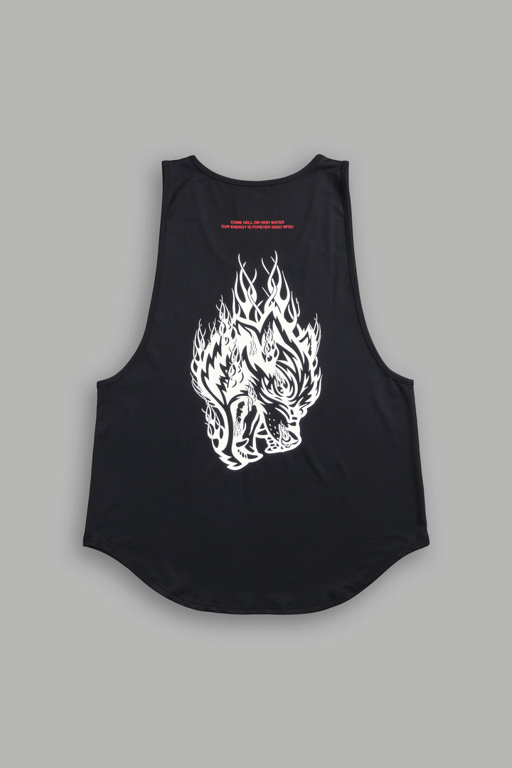 Come Hell Or High Water "Dry Wolf" (Drop) Tank in Black