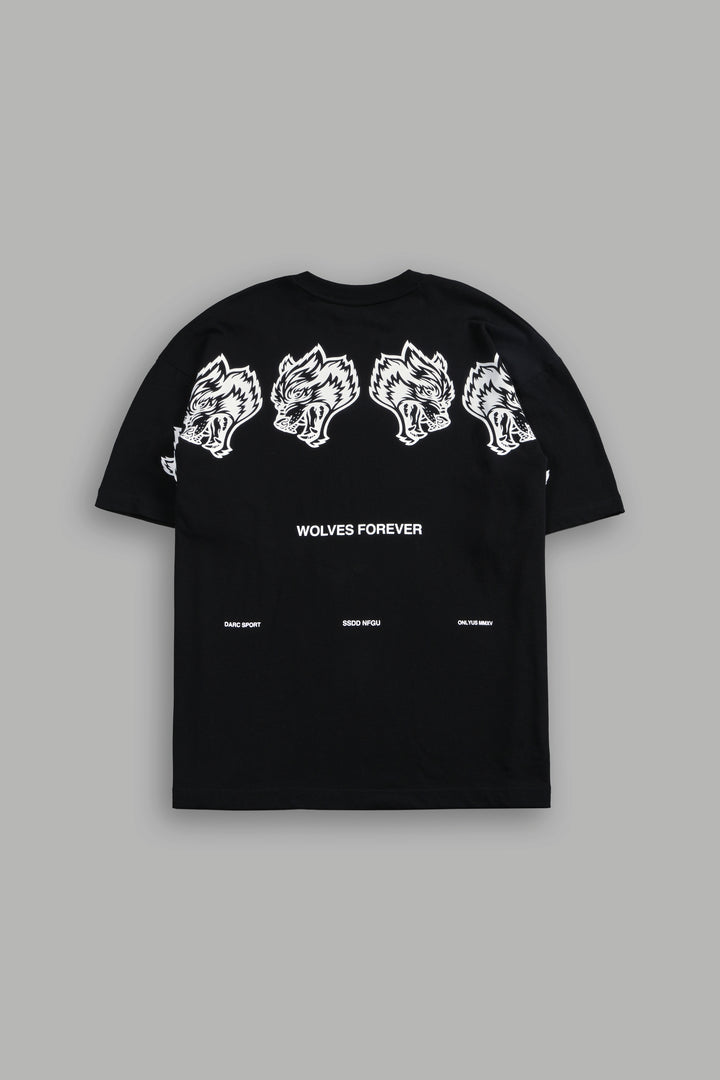 Wolves Have Your Back "Premium" Oversized Tee in Black