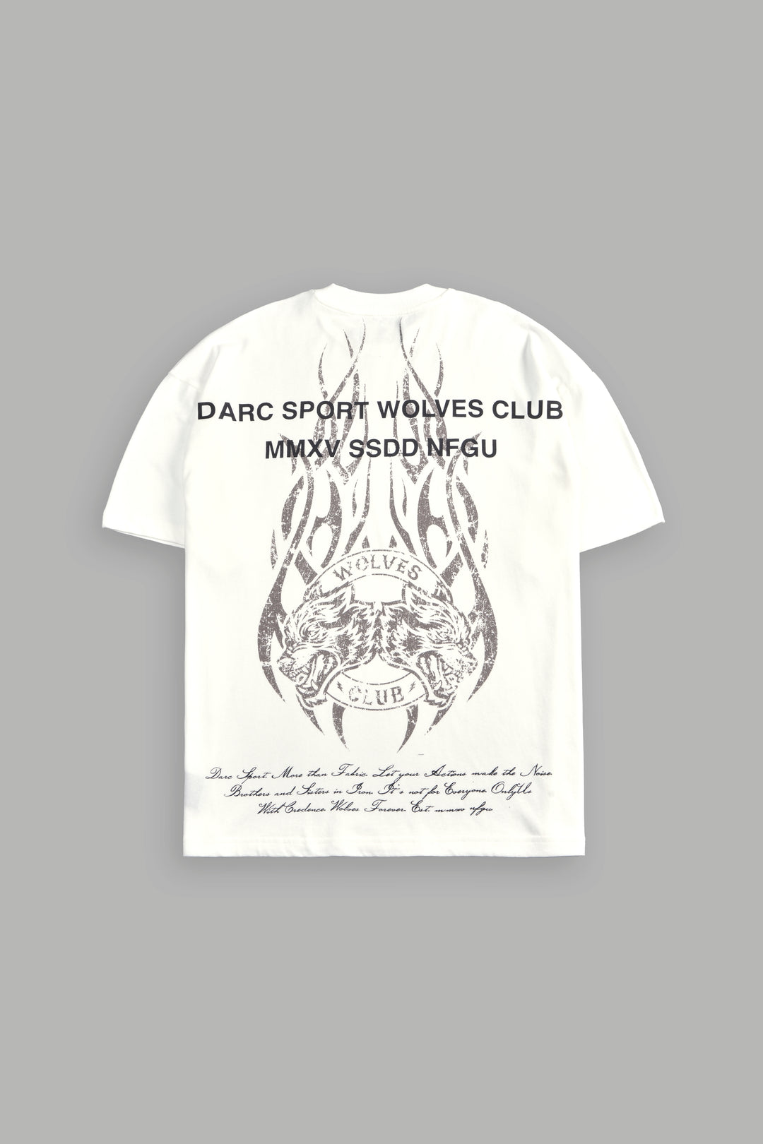 Finite Flame "Premium" Oversized Tee in Cream