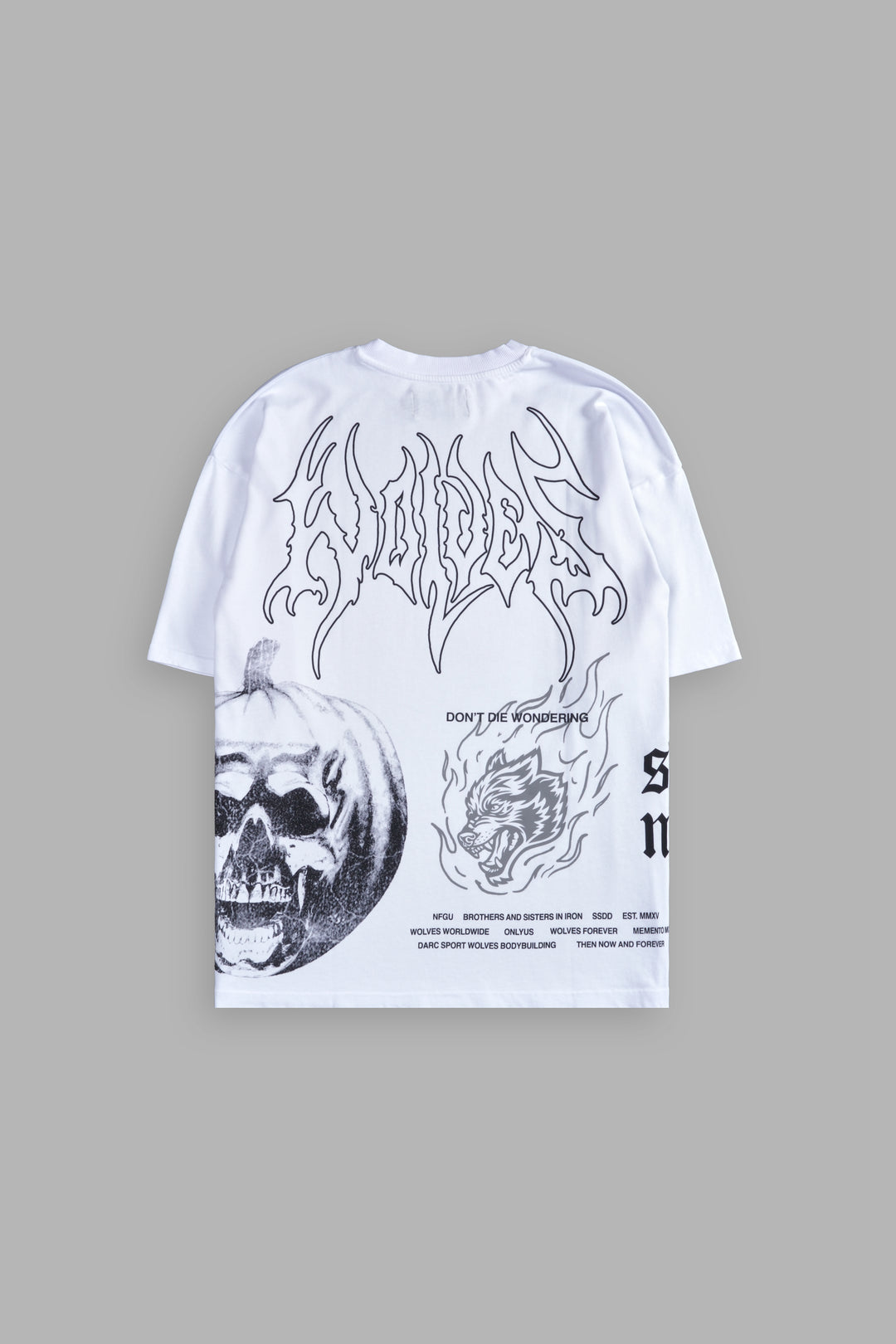 He's Coming Back "Premium" Oversized Tee in White