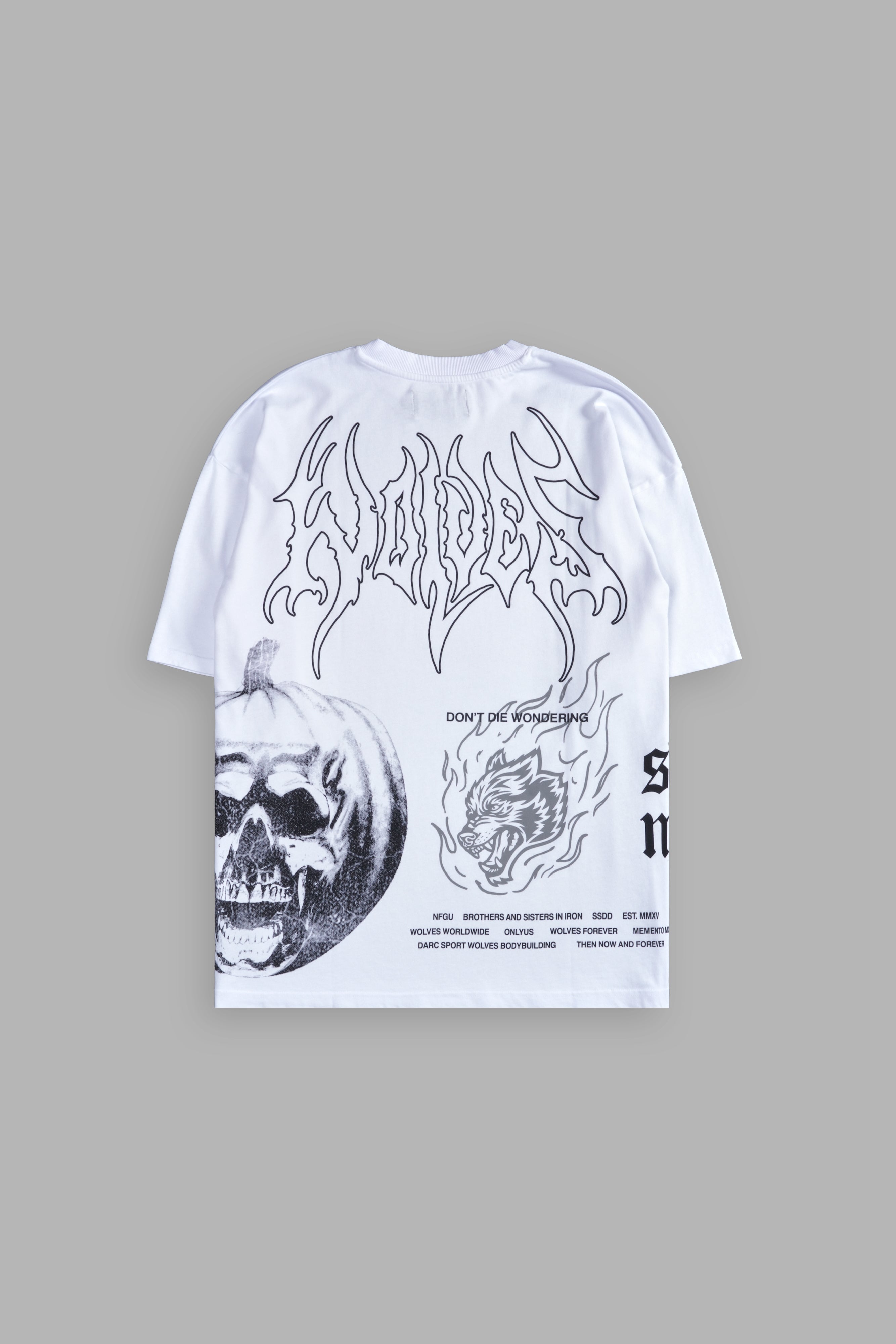 He's Coming Back "Premium" Oversized Tee in White