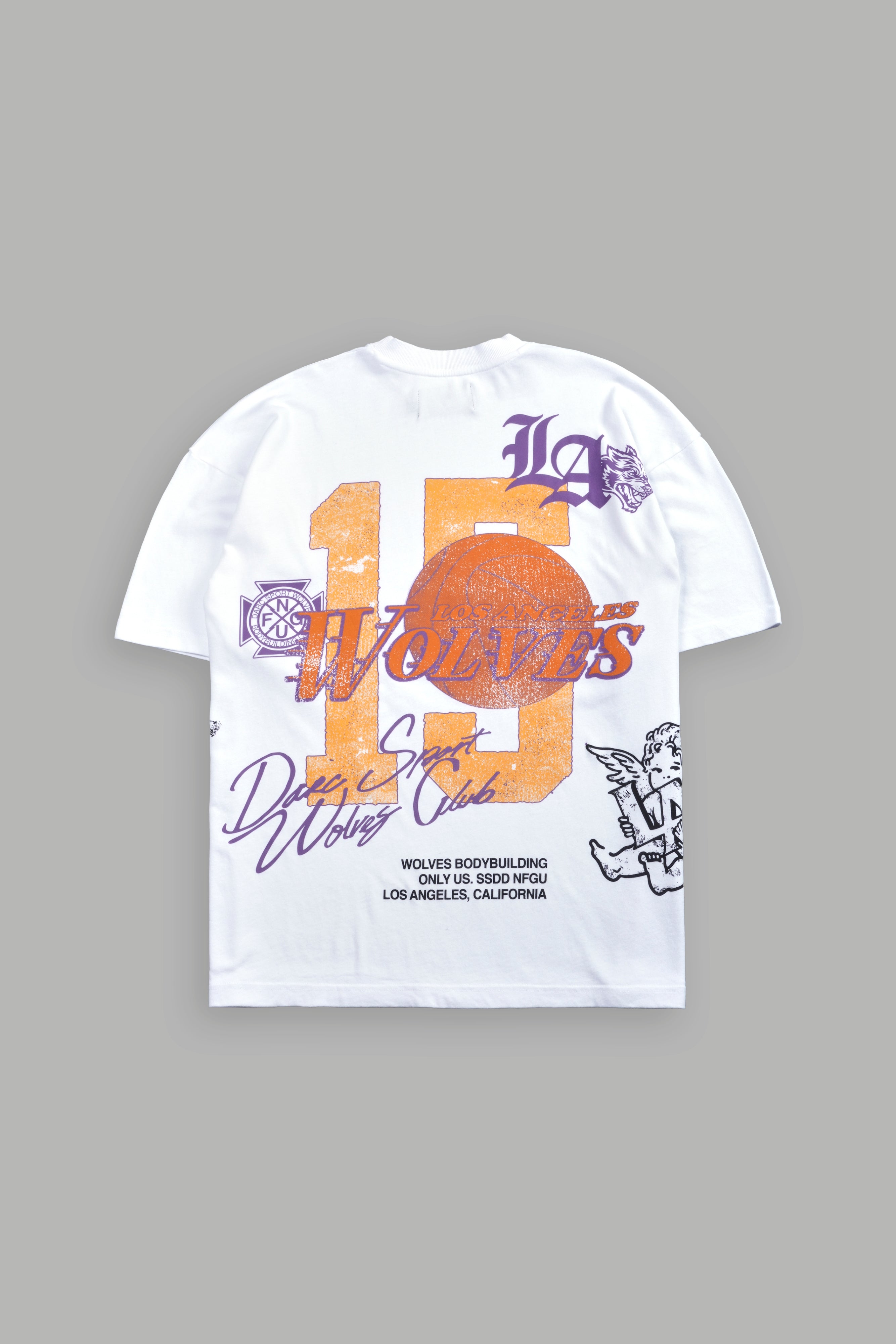 LA Has Your Back Premium Oversized Tee in White