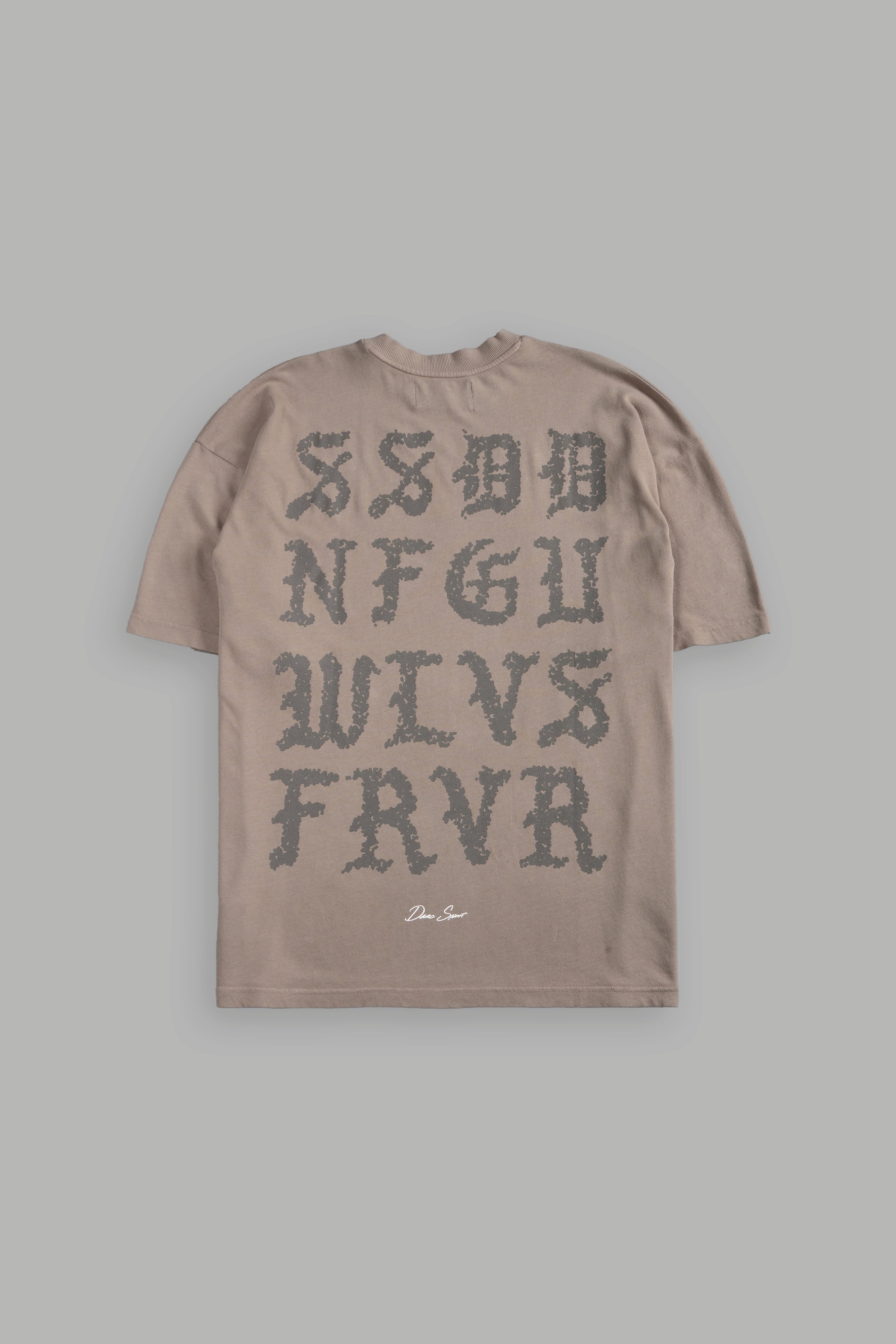 Stone Code "Premium" Oversized Tee in Taupe