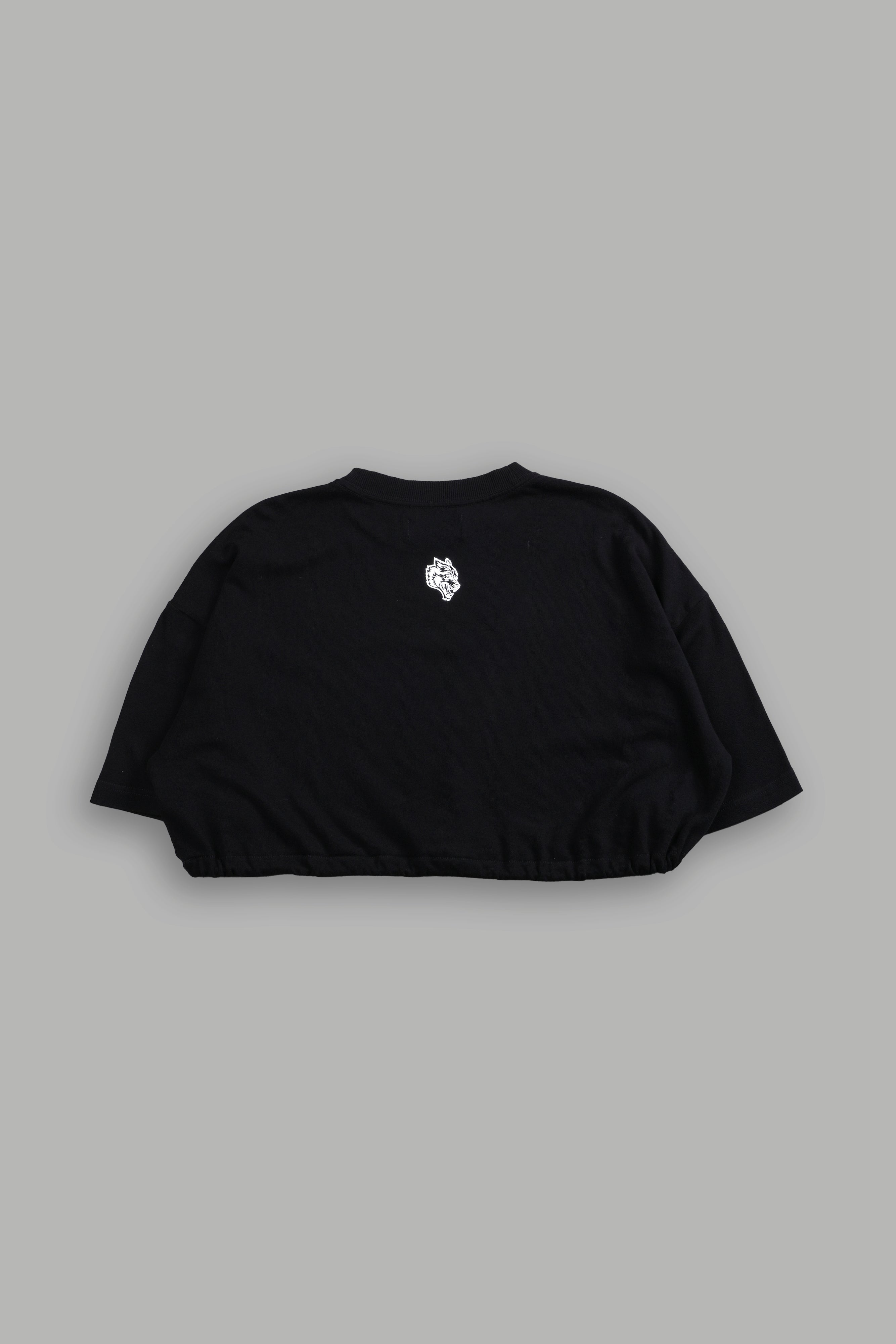 Forged From Iron Bungee Cropped Tee in Black