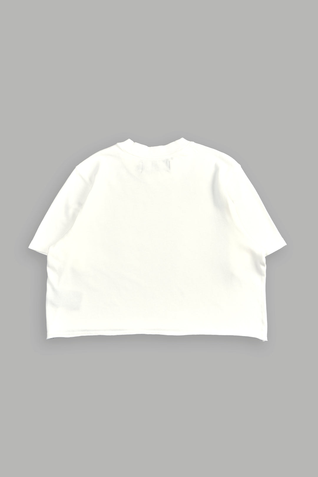 Crystal Code "Premium" Oversized (Cropped) Tee in Cream