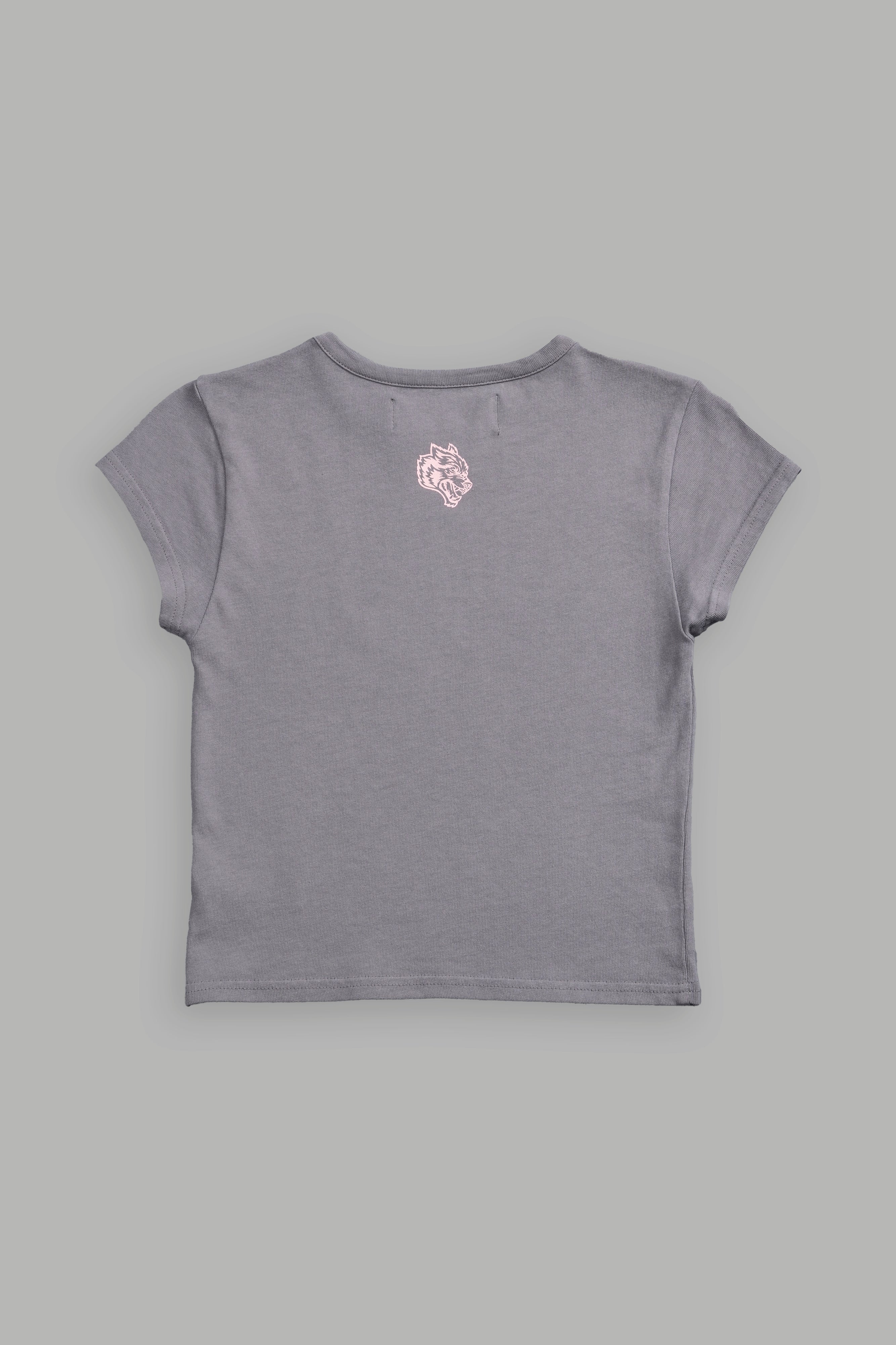 Cherub and the Skull "Baby" Tee in Dove Gray