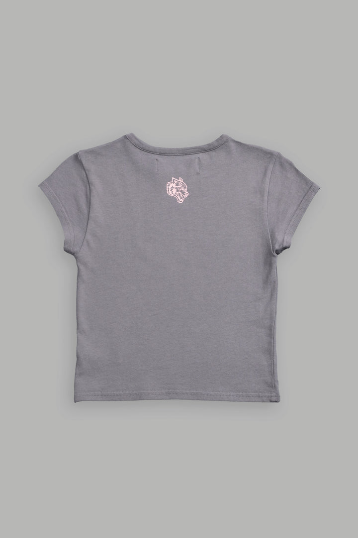 Cherub and the Skull "Baby" Tee in Dove Gray