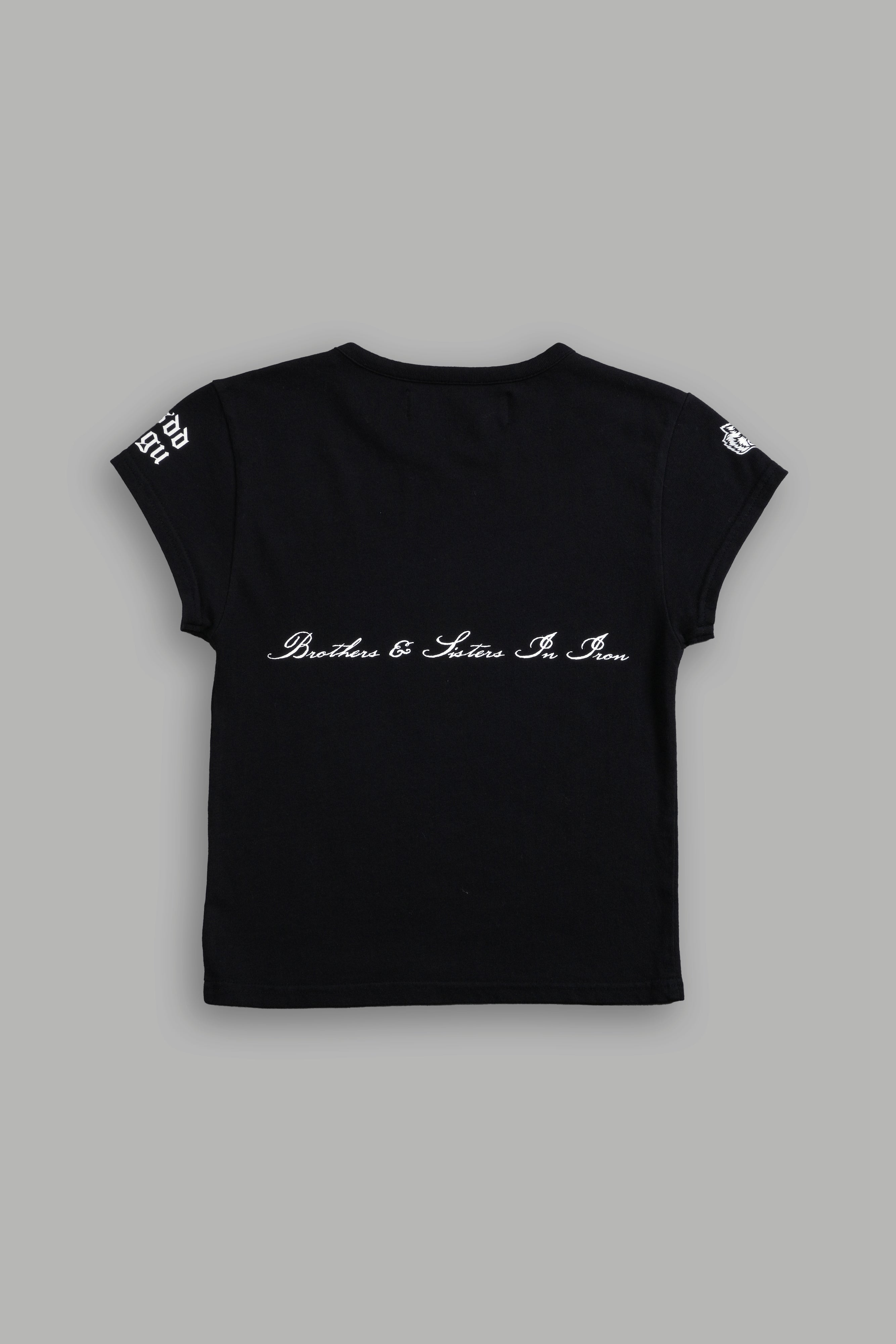 Wolves Gym V2 "Baby" Tee in Black
