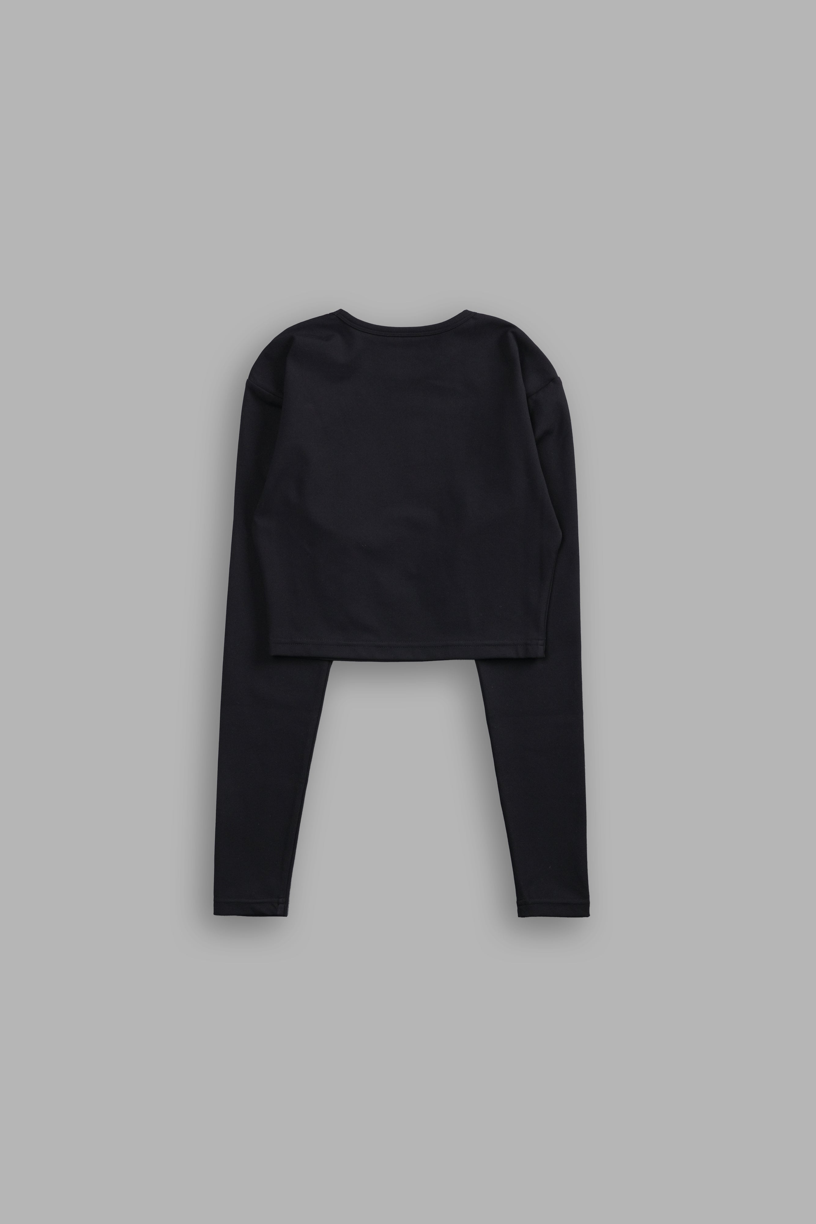 ★★Adairs★★ Essential Lip Crop Tee Black IY9664 Our Stamp L/S 