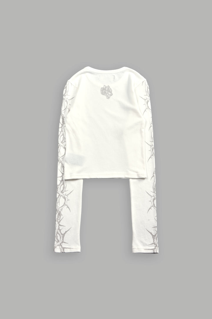 Surrounded by Thorns L/S "Baby" Tee in Cream