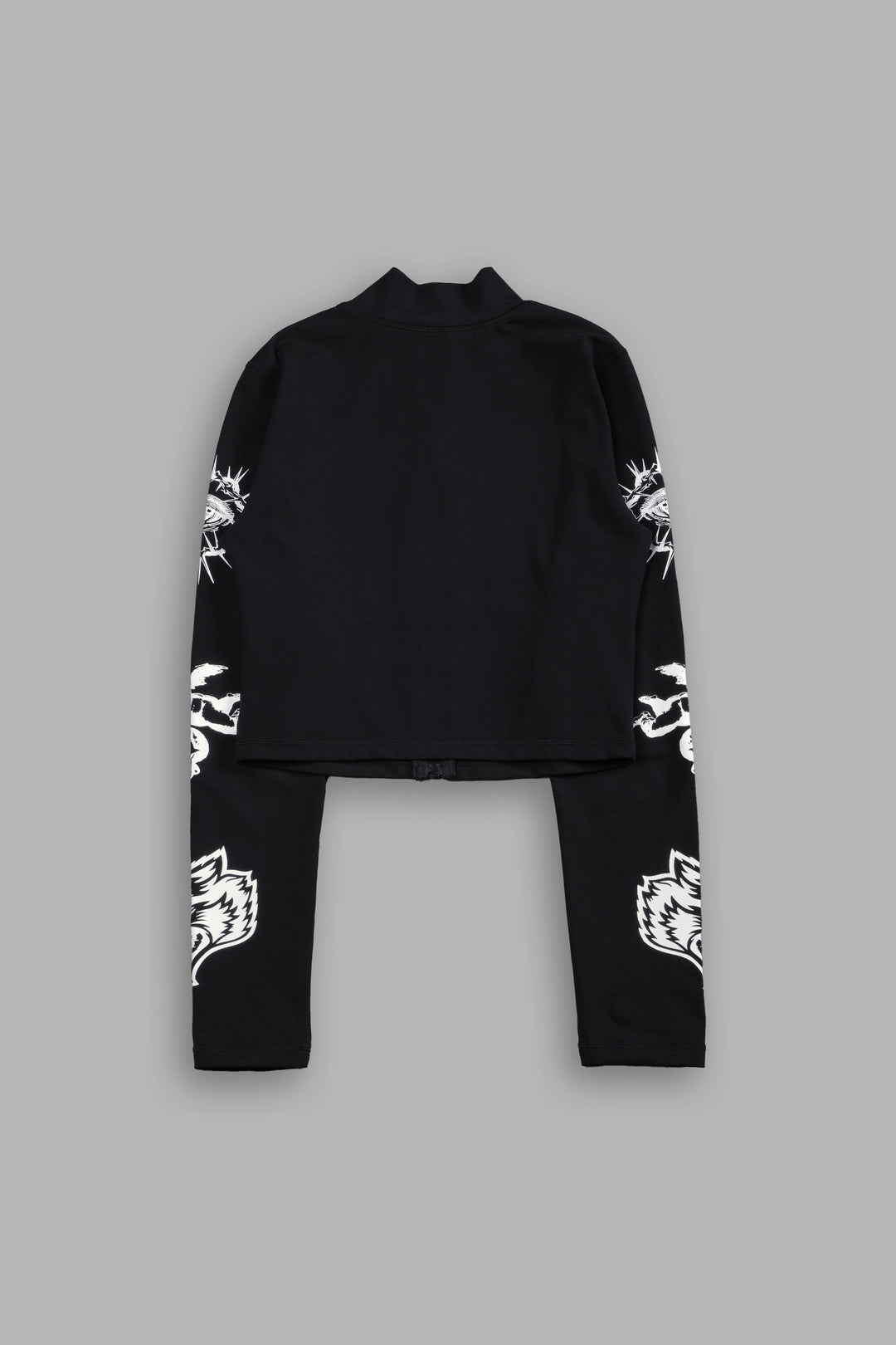 Guardian Cherub Tana "Energy" Zip Mockneck in Black/White