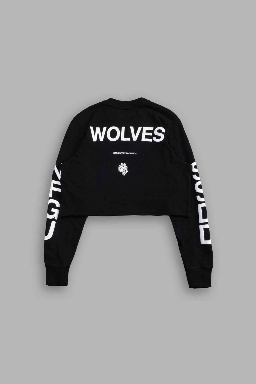 Fighter "Premium" (Cropped) L/S Tee in Black