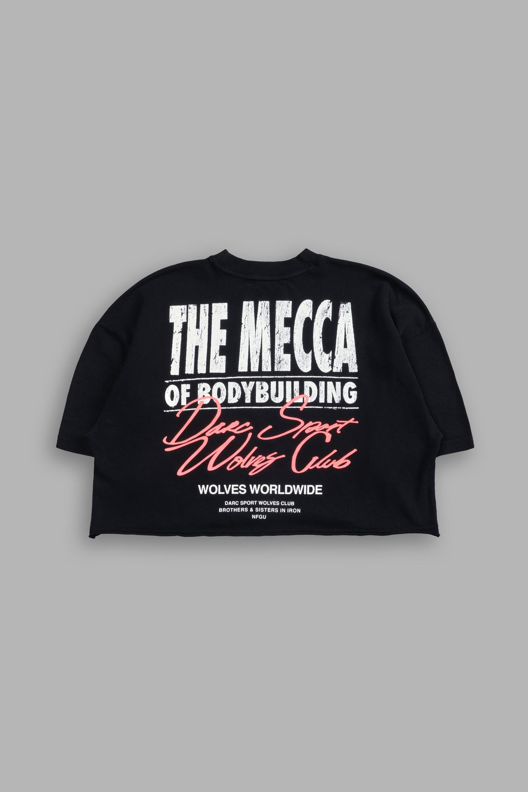 The Mecca "Premium" Oversized (Cropped) Tee in Black