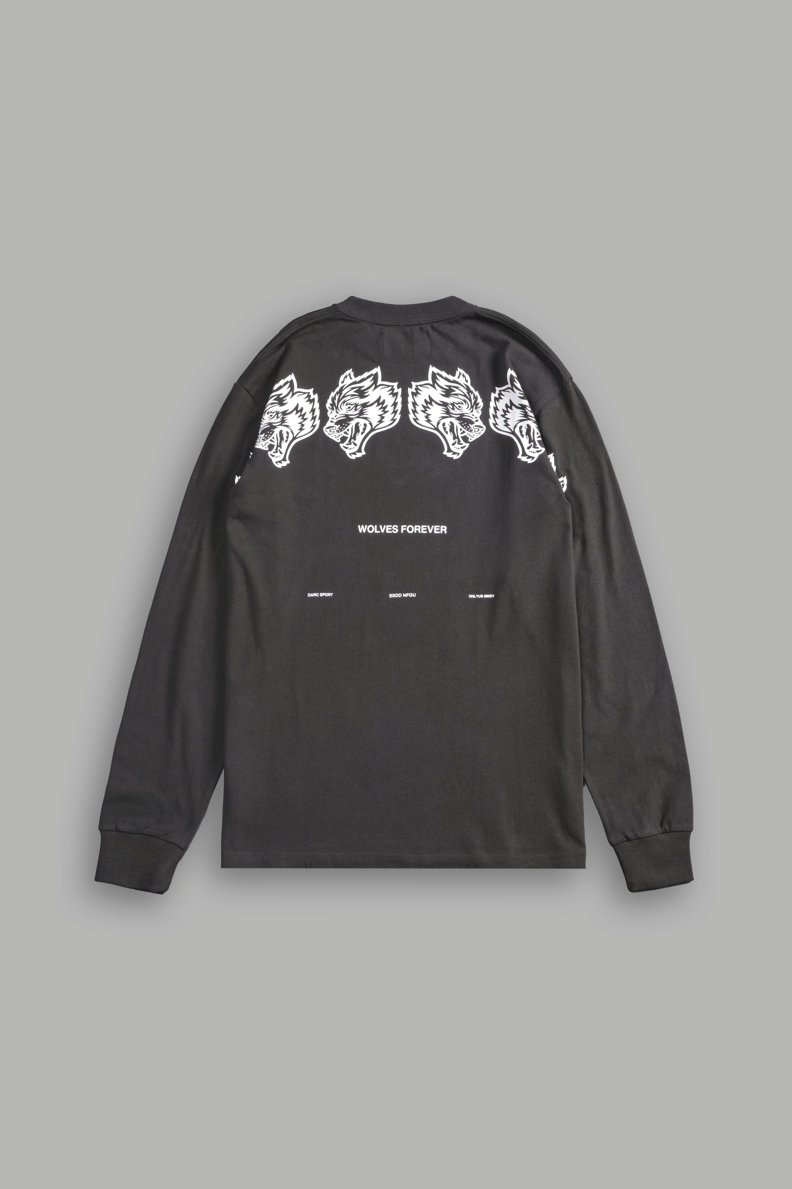 Wolves Have Your Back "Premium" L/S Tee in Wolf Gray