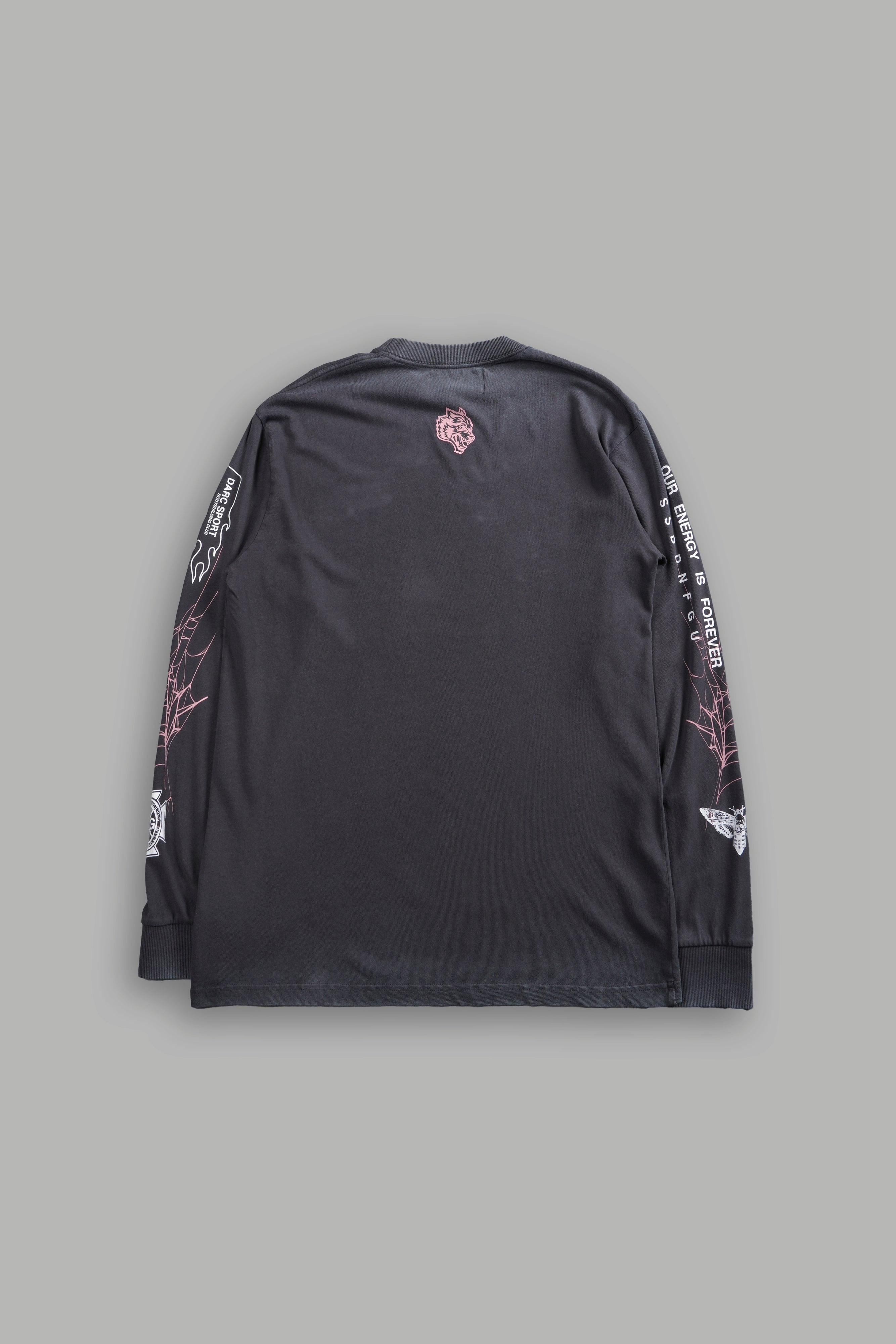 Blood Thirsty Webs "Premium" L/S Tee in Wolf Gray