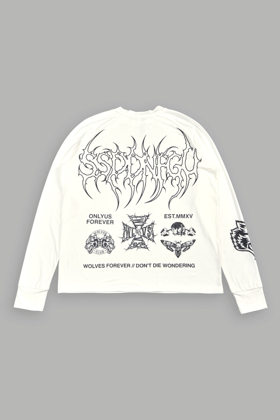 Hesh Mantra Dry Wolf Raglan Ls Tee In White