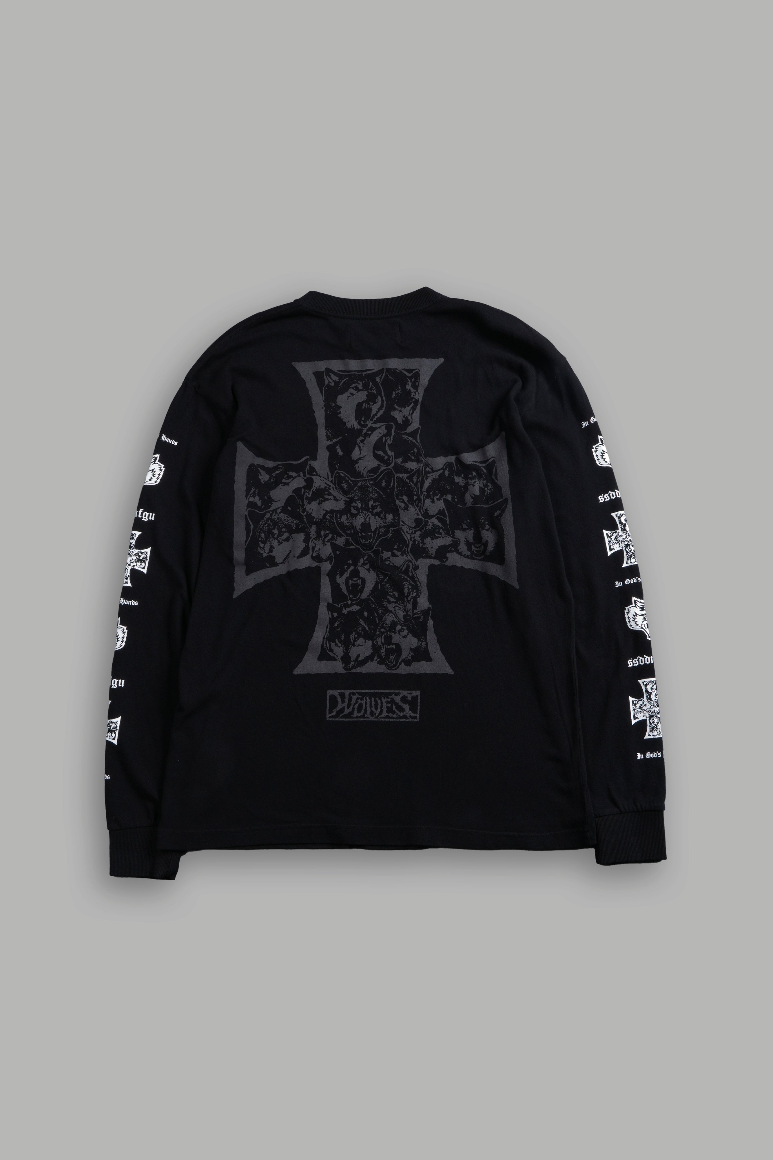 Iron Wolf Pack "Premium" L/S Tee in Black