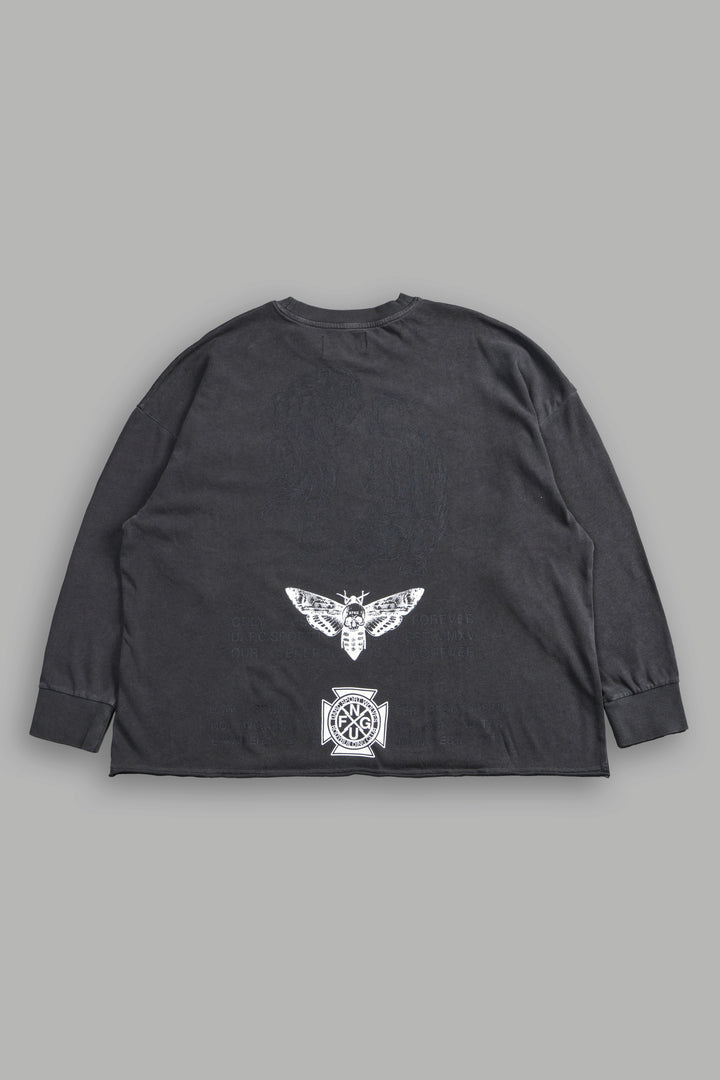 Wolves Tale "Box Cut" L/S Tee in Wolf Gray