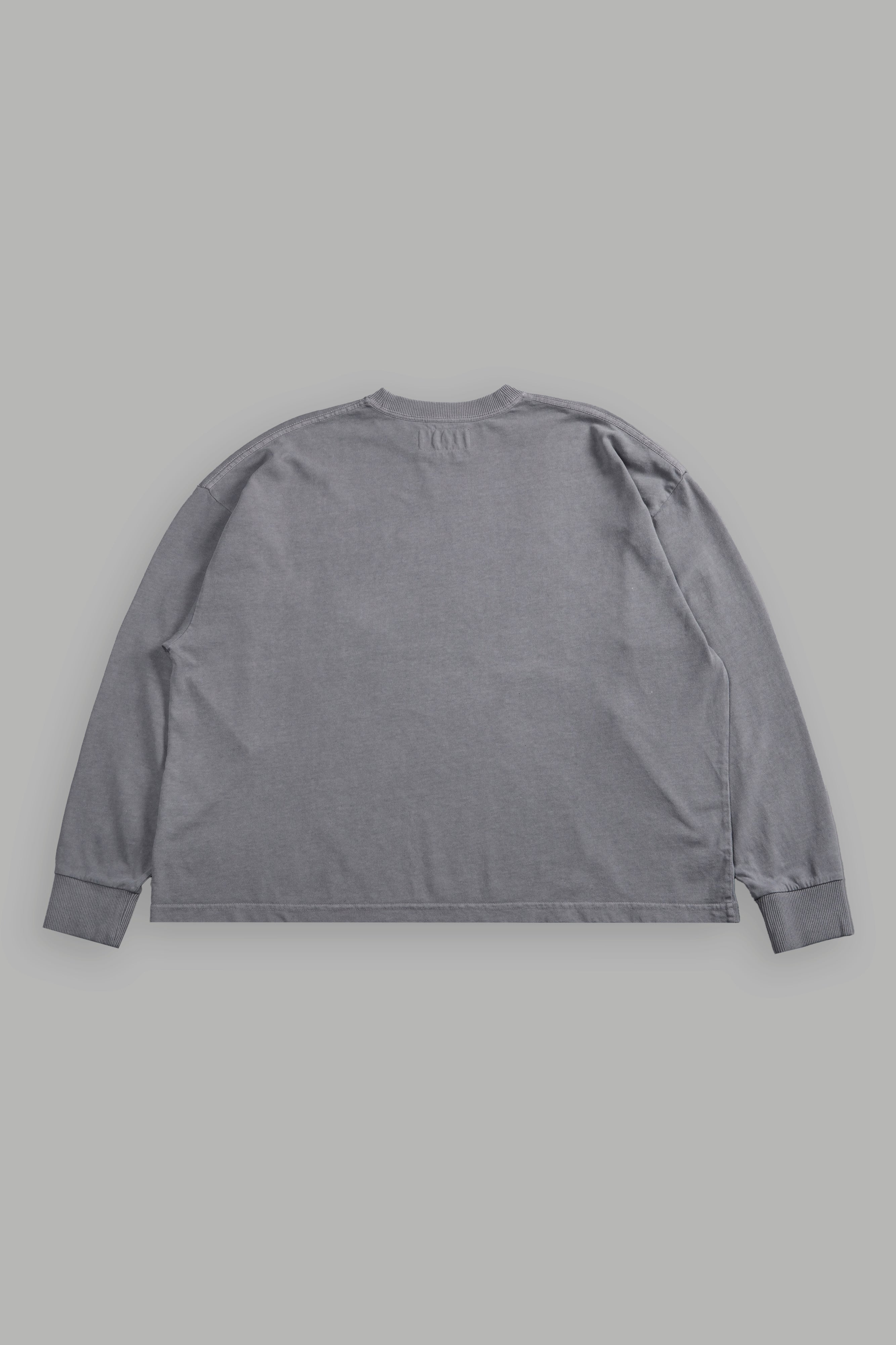 Nightmare Grunge "Box Cut" L/S Tee in Dove Gray
