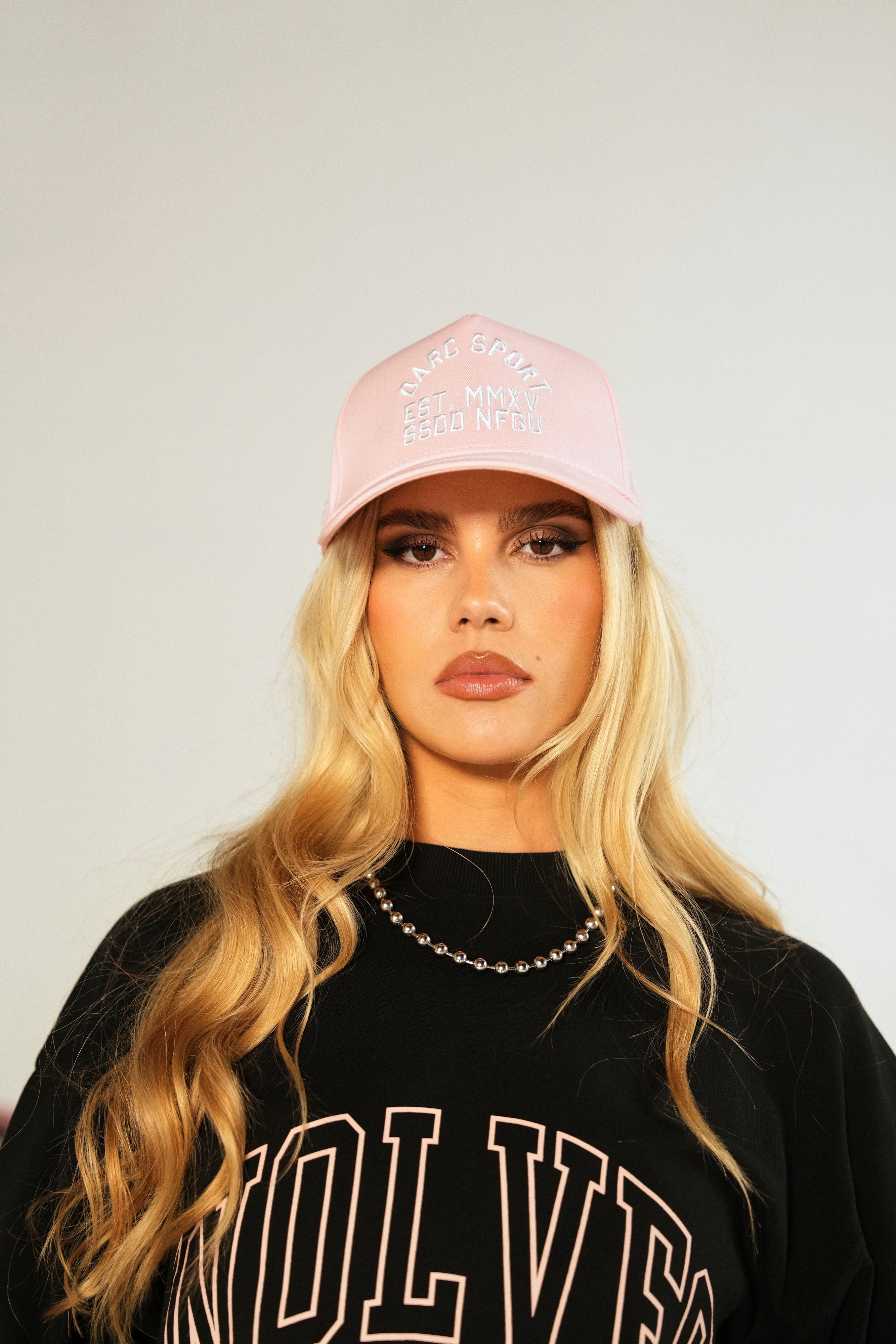 Darc Sport Wolves 5 Panel Hat in Cherry Blossom