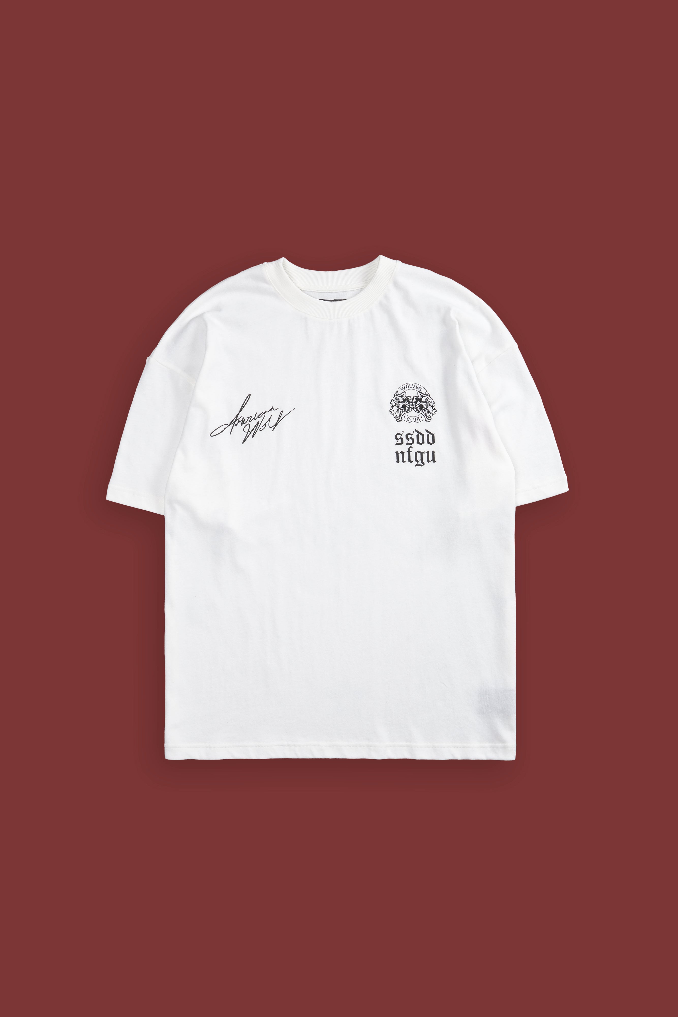 DMV Wolves "Premium" Oversized Tee in Cream