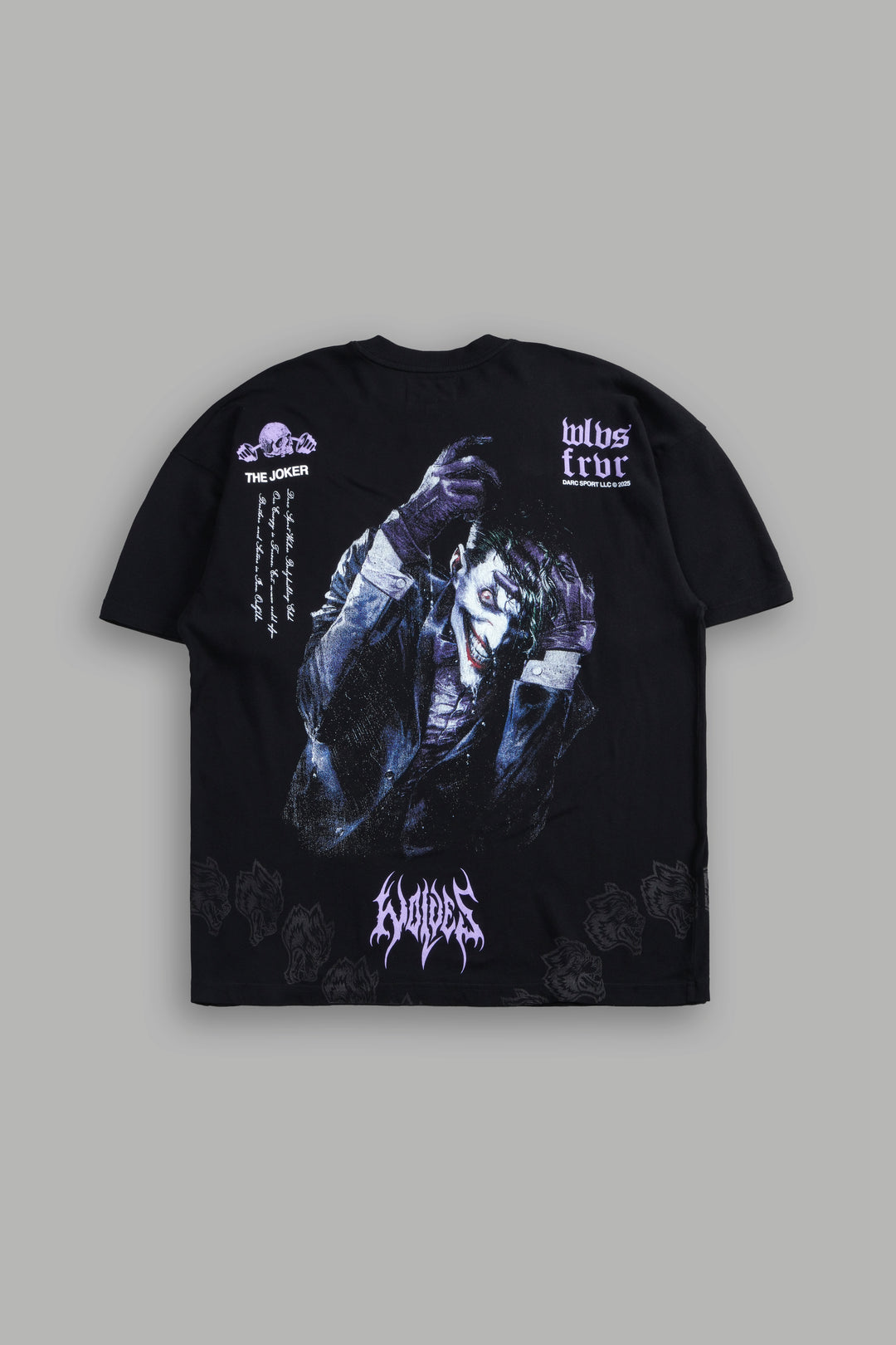 Darc Joker "Side By Side" Series Premium Oversized Tee in Black