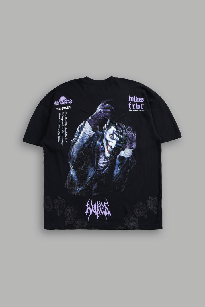 Darc Joker "Side By Side" Series Premium Oversized Tee in Black