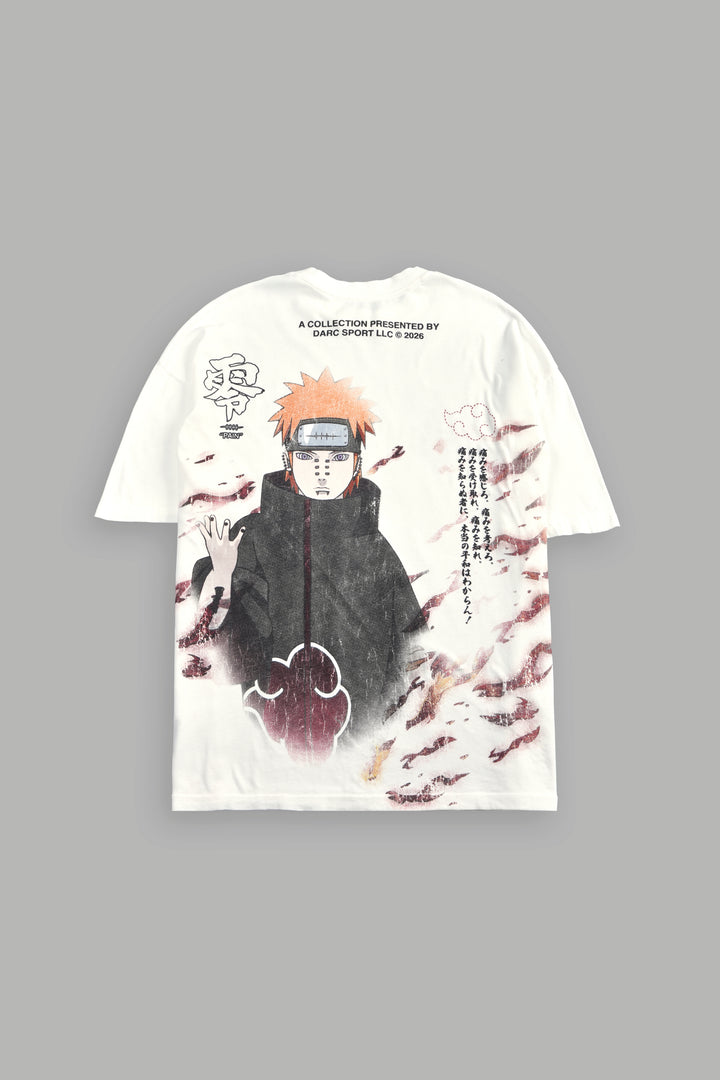 Infernal Pain Premium Oversized Tee in Cream