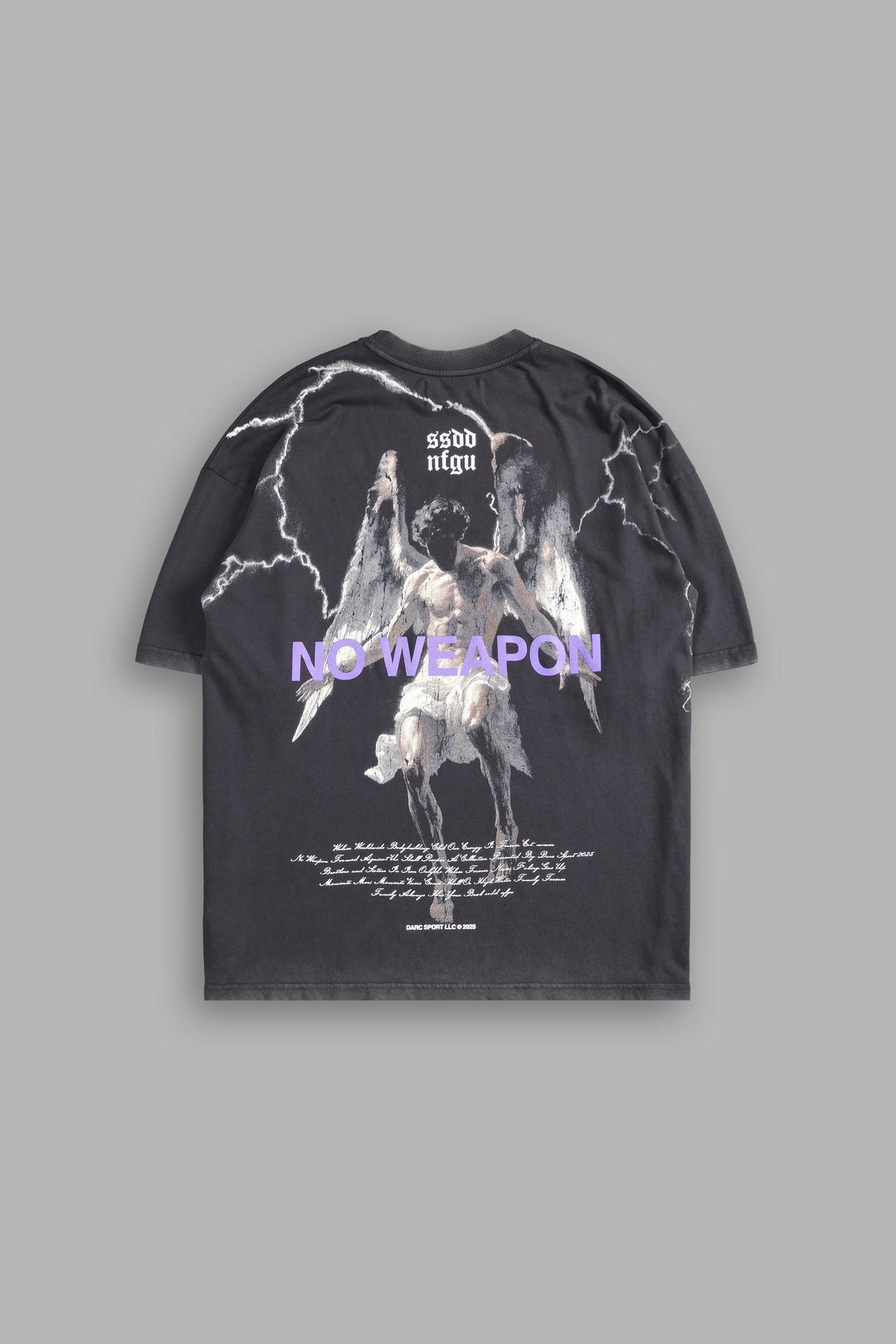 Fallen Angel "Premium" Oversized Tee in Wolf Gray