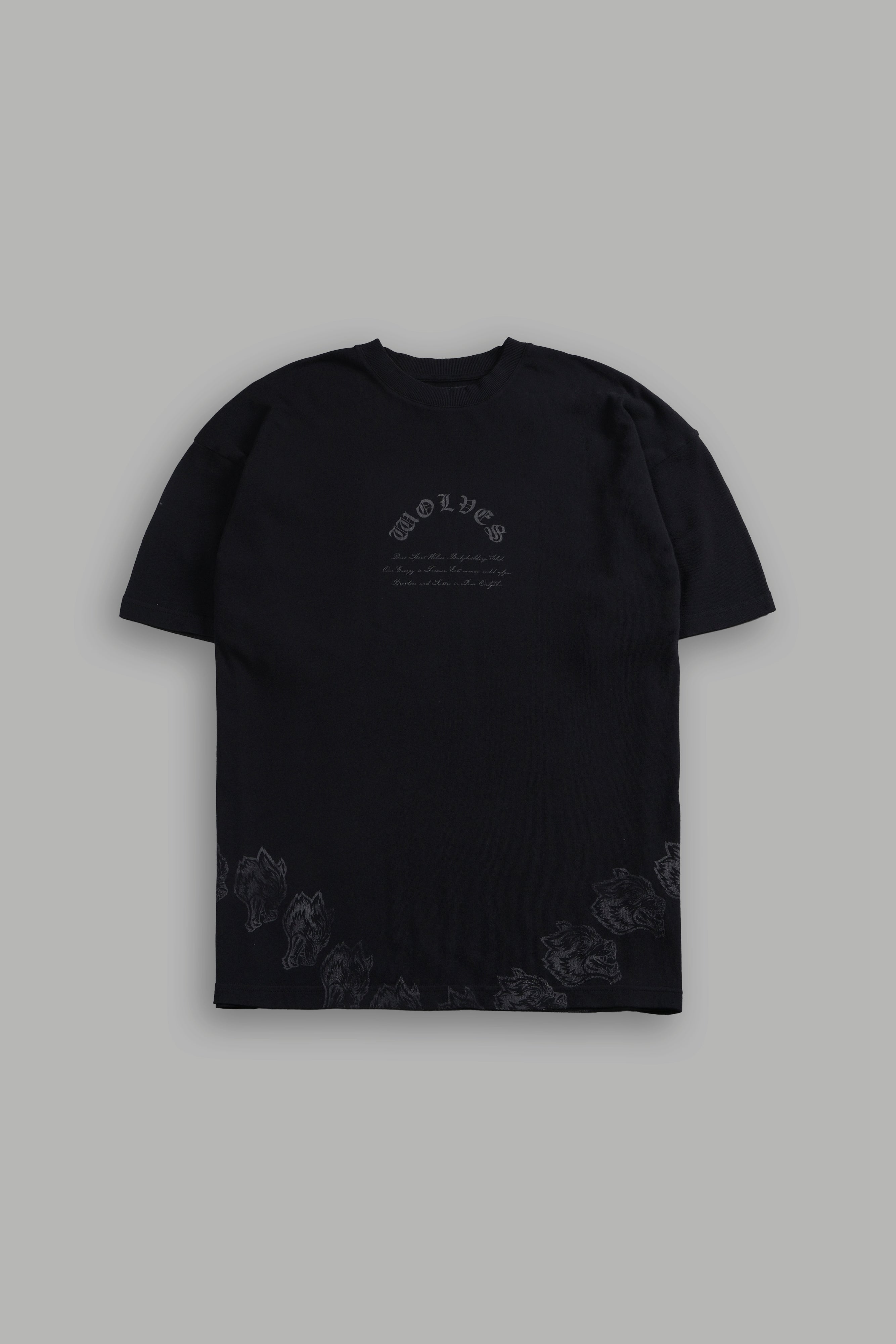 Darc Batman "Side By Side" Series Premium Oversized Tee in Black
